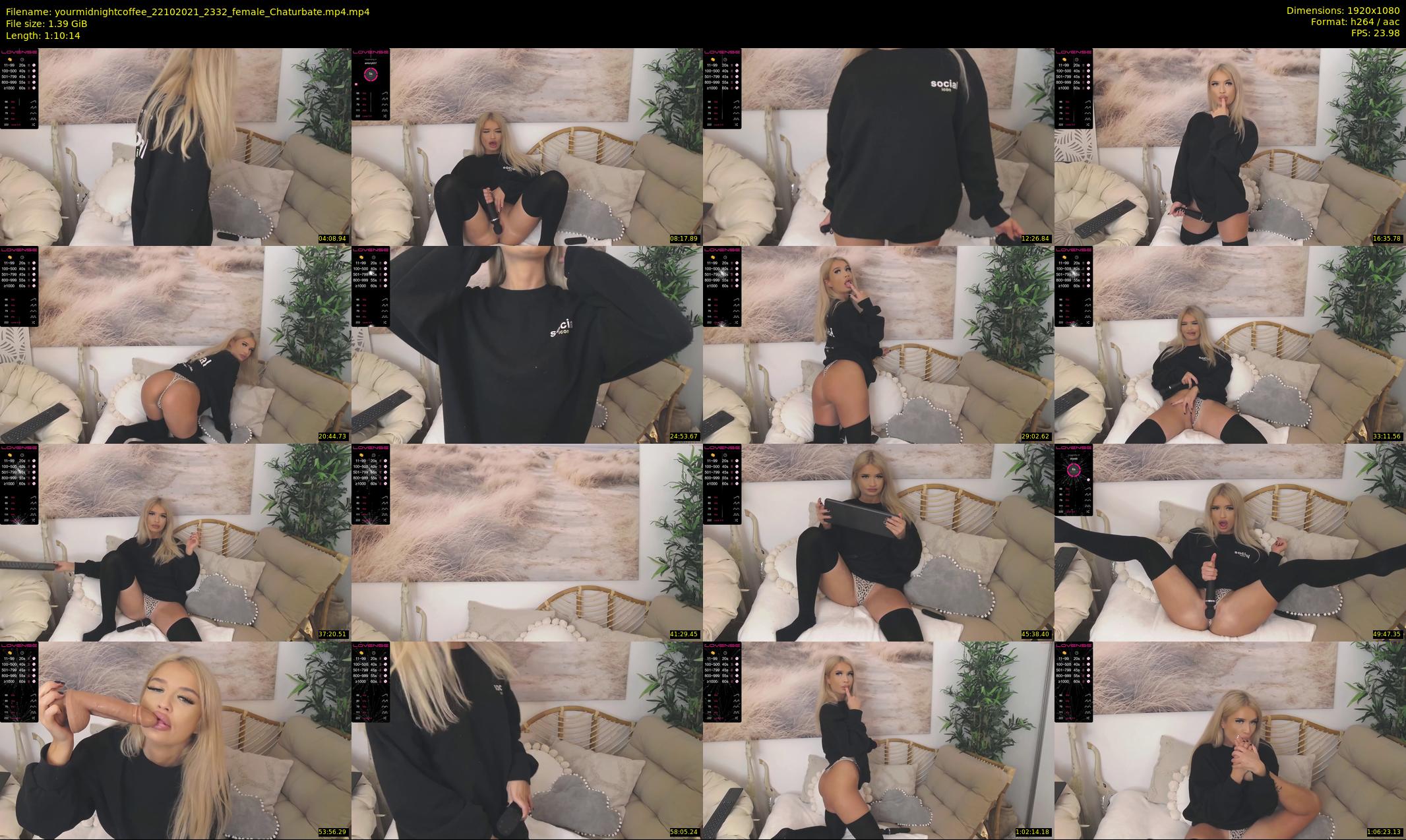 yourmidnightcoffee — 71 minute Chaturbate female cam show recording, 1080p, Oct 22, 2021