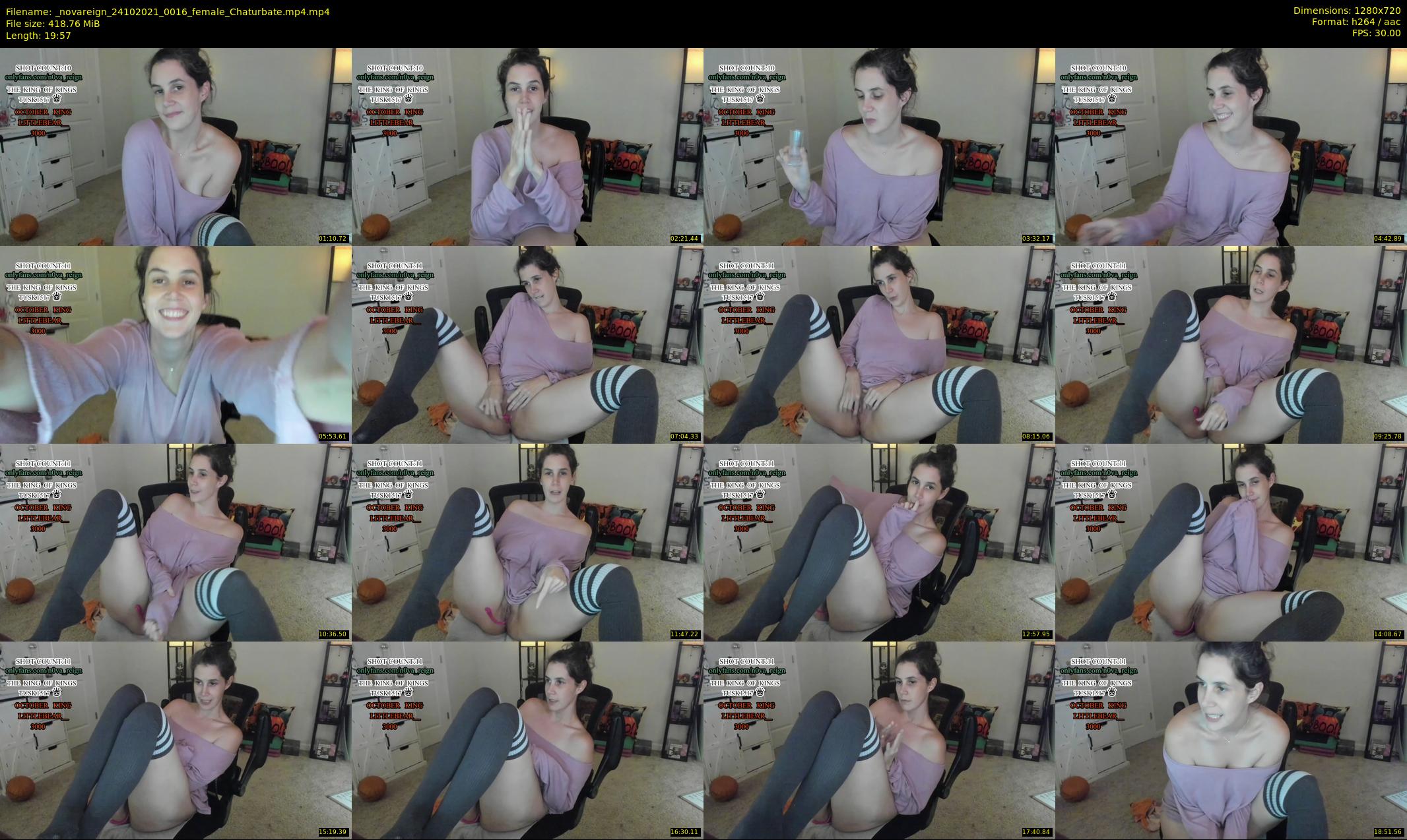 _novareign — 20 minute Chaturbate female cam show recording, 720p, Oct 24, 2021