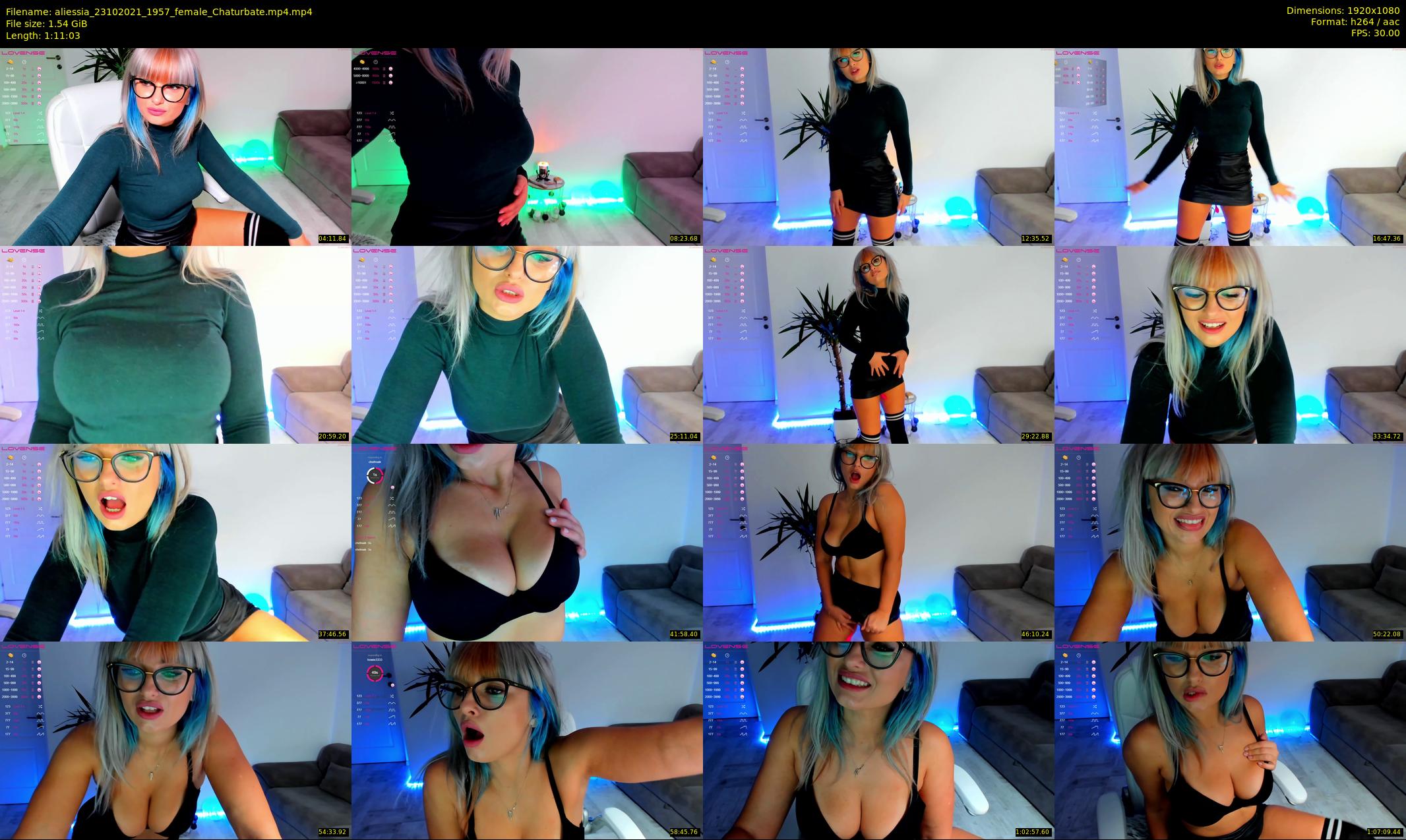 aliessia — 72 minute Chaturbate female cam show recording, 1080p, Oct 23, 2021