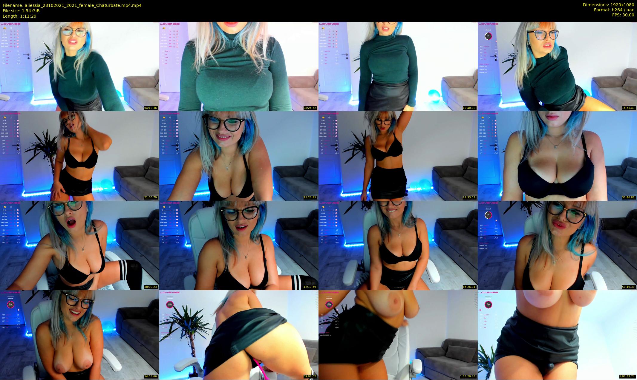aliessia — 72 minute Chaturbate female cam show recording, 1080p, Oct 23, 2021