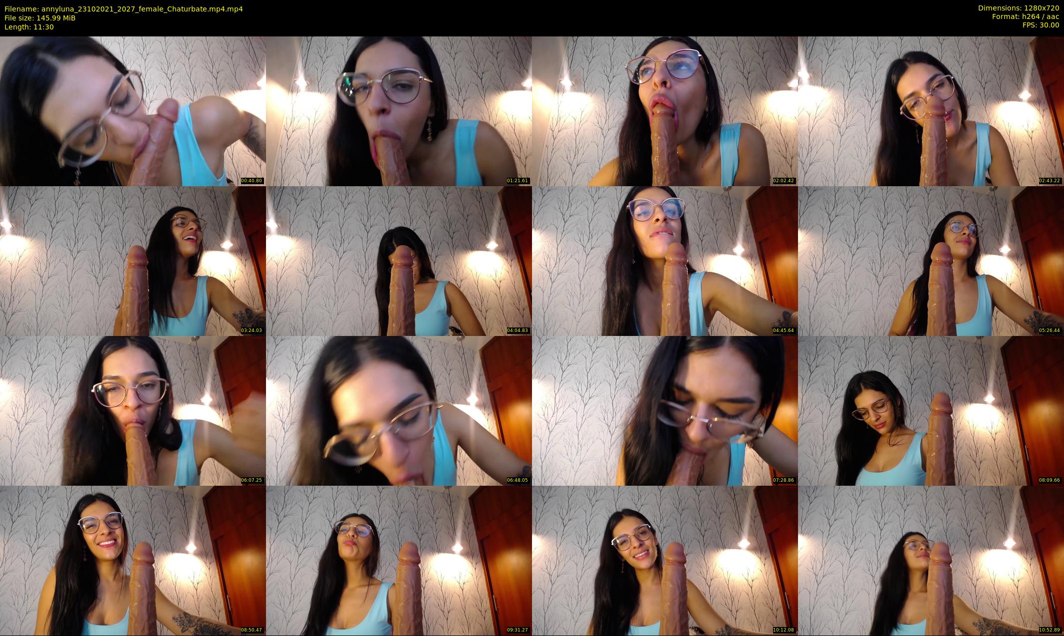 annyluna — 12 minute Chaturbate female cam show recording, 720p, Oct 23, 2021