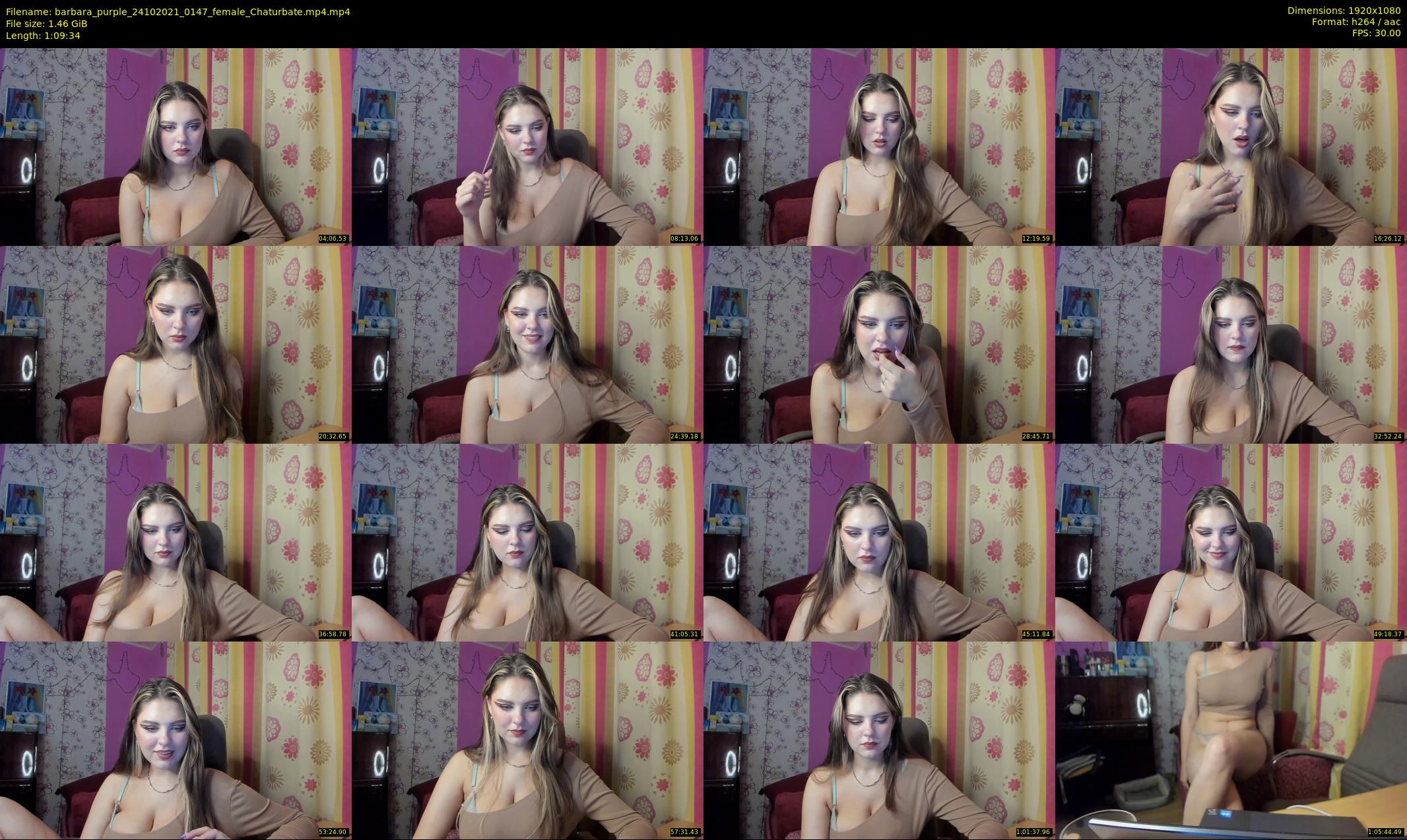 barbara_purple — 70 minute Chaturbate female cam show recording, 1080p, Oct 24, 2021
