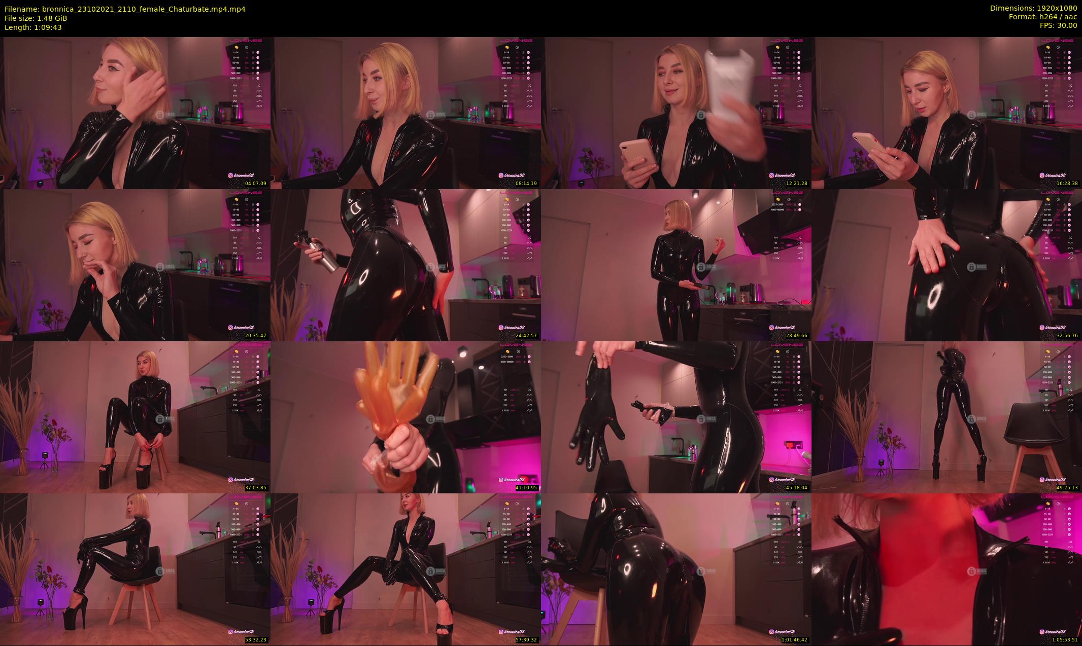 bronnica — 70 minute Chaturbate female cam show recording, 1080p, Oct 23, 2021