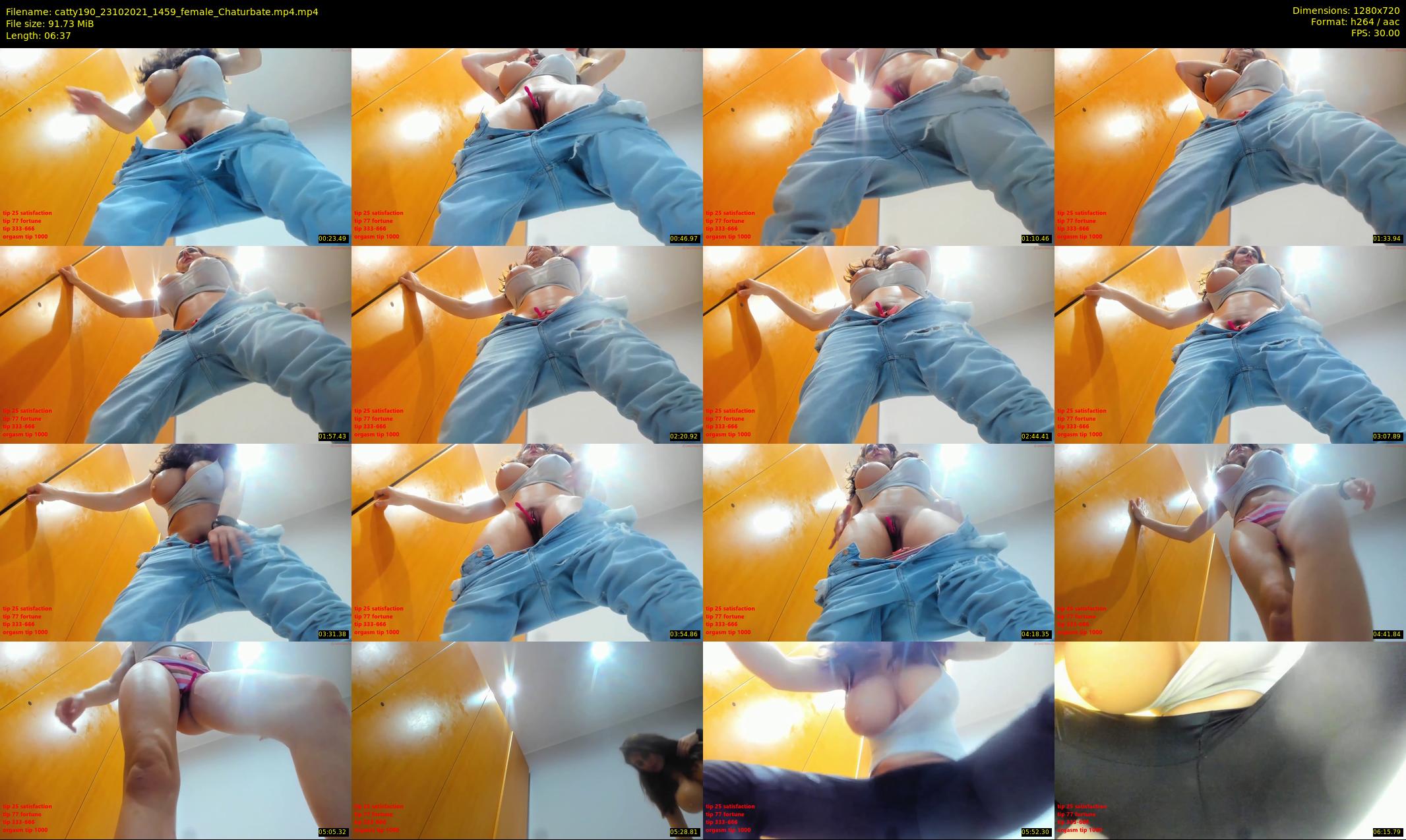catty190 — 7 minute Chaturbate female cam show recording, 720p, Oct 23, 2021