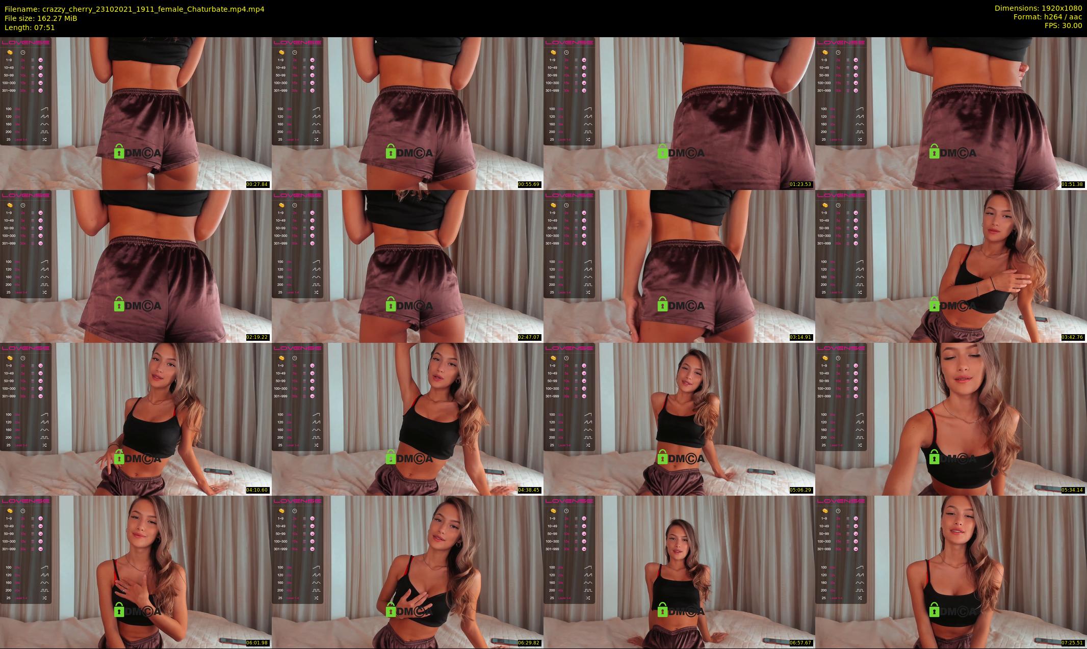 crazzy_cherry — 8 minute Chaturbate female cam show recording, 1080p, Oct 23, 2021