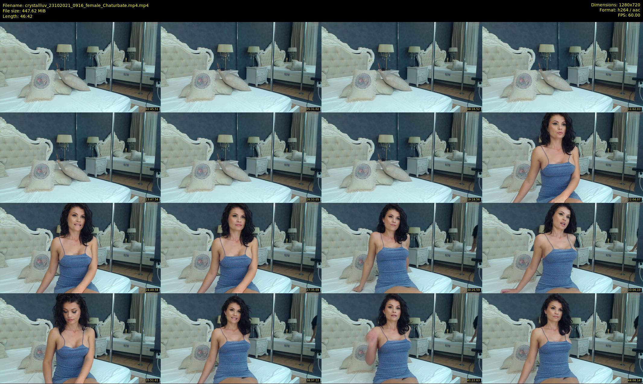 crystallluv — 47 minute Chaturbate female cam show recording, 720p, Oct 23, 2021