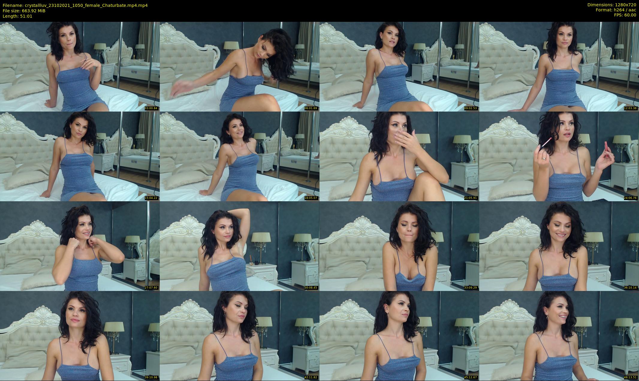 crystallluv — 52 minute Chaturbate female cam show recording, 720p, Oct 23, 2021