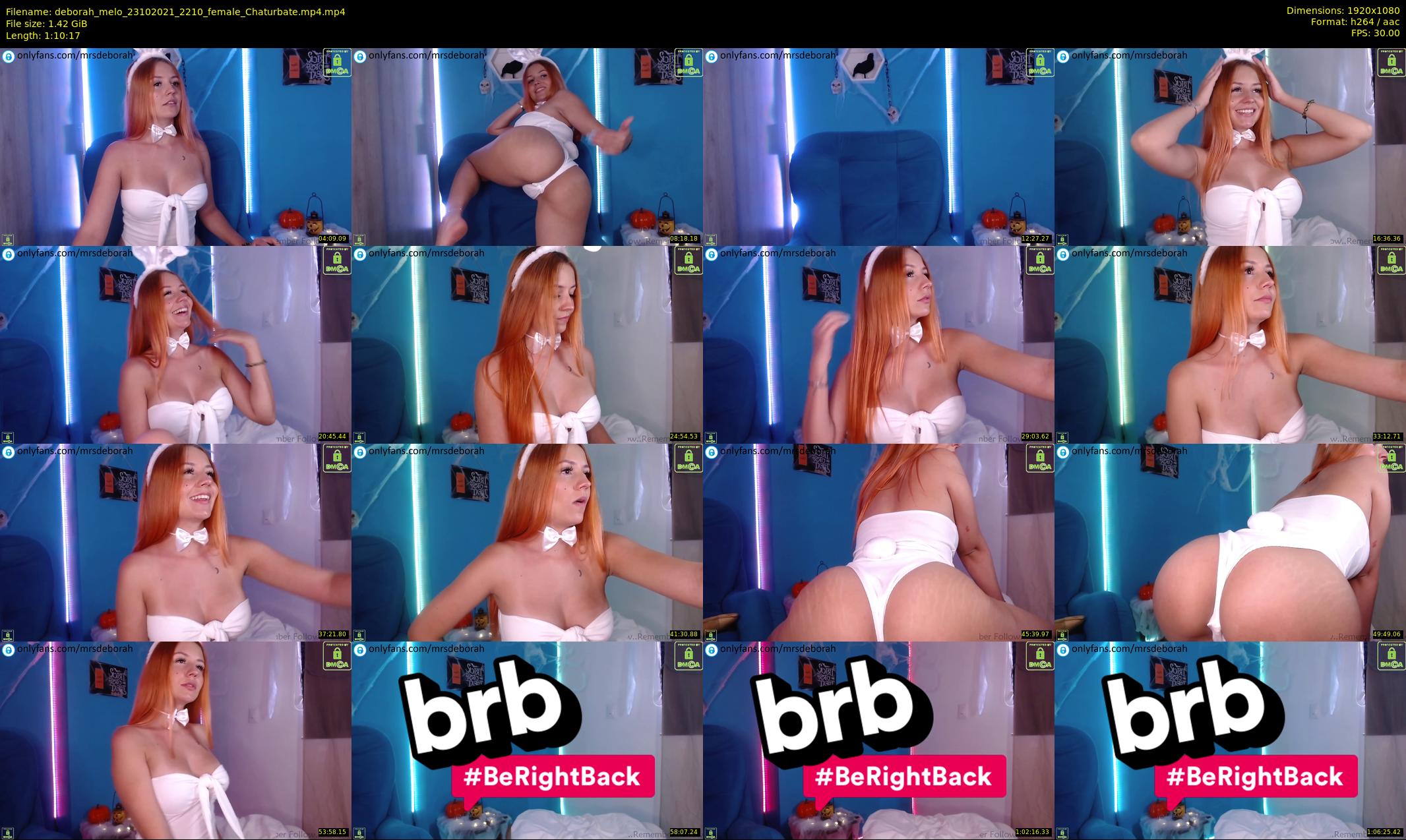 deborah_melo — 71 minute Chaturbate female cam show recording, 1080p, Oct 23, 2021