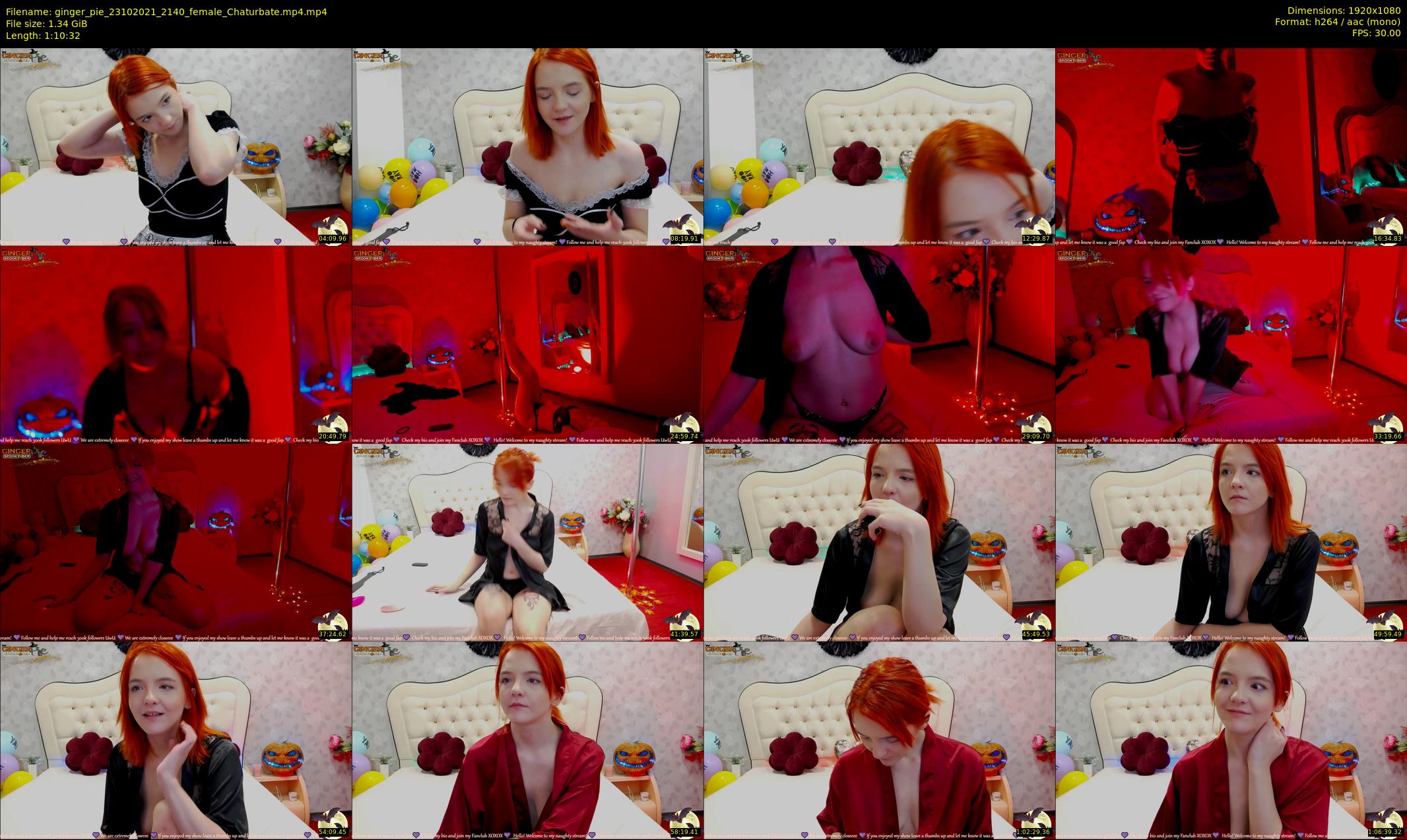 ginger_pie — 71 minute Chaturbate female cam show recording, 1080p, Oct 23, 2021