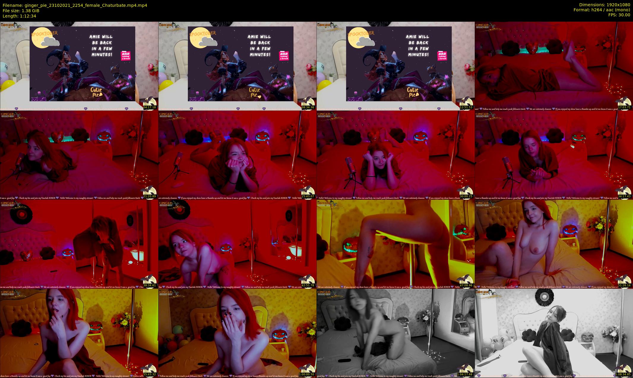 ginger_pie — 73 minute Chaturbate female cam show recording, 1080p, Oct 23, 2021