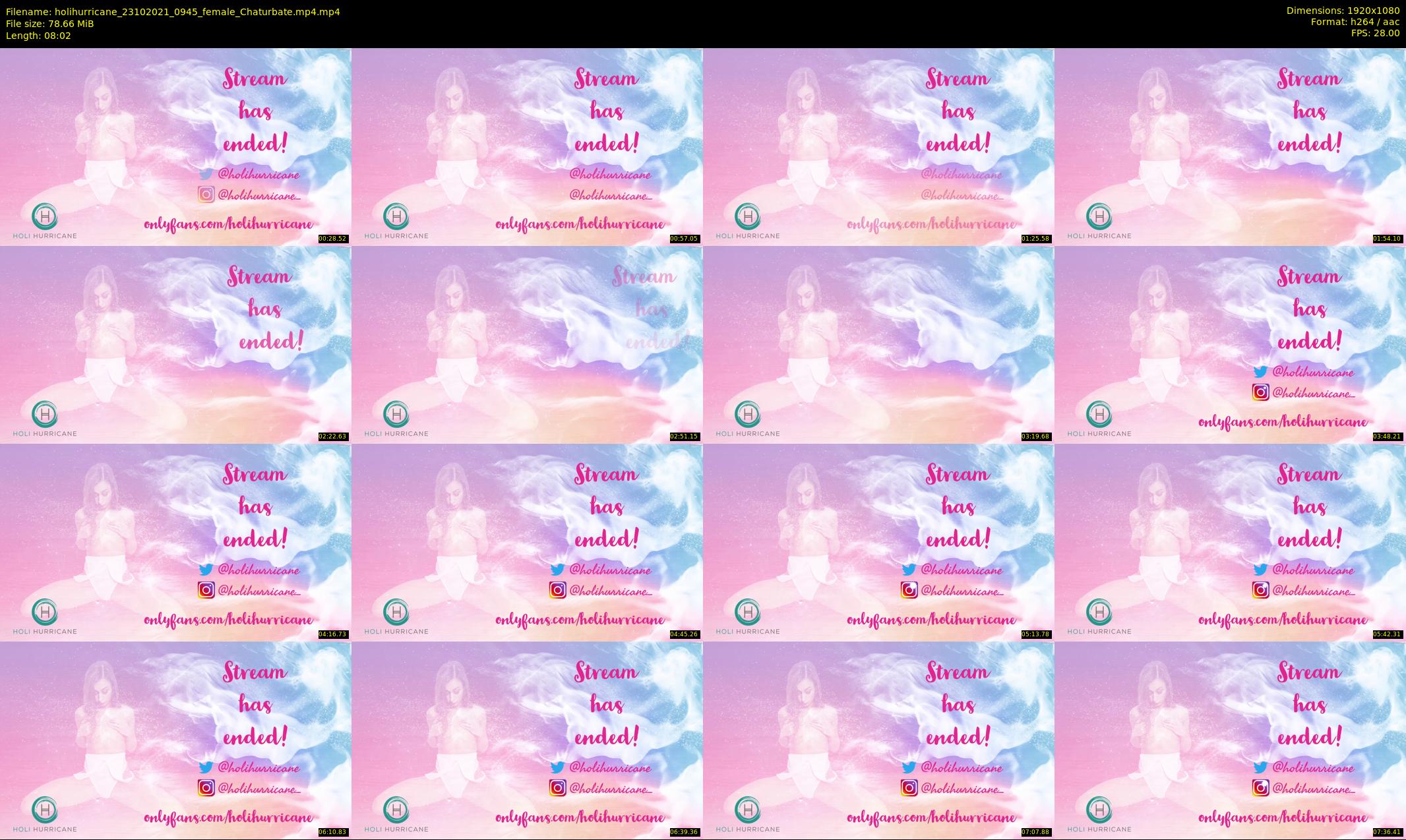 holihurricane — 9 minute Chaturbate female cam show recording, 1080p, Oct 23, 2021