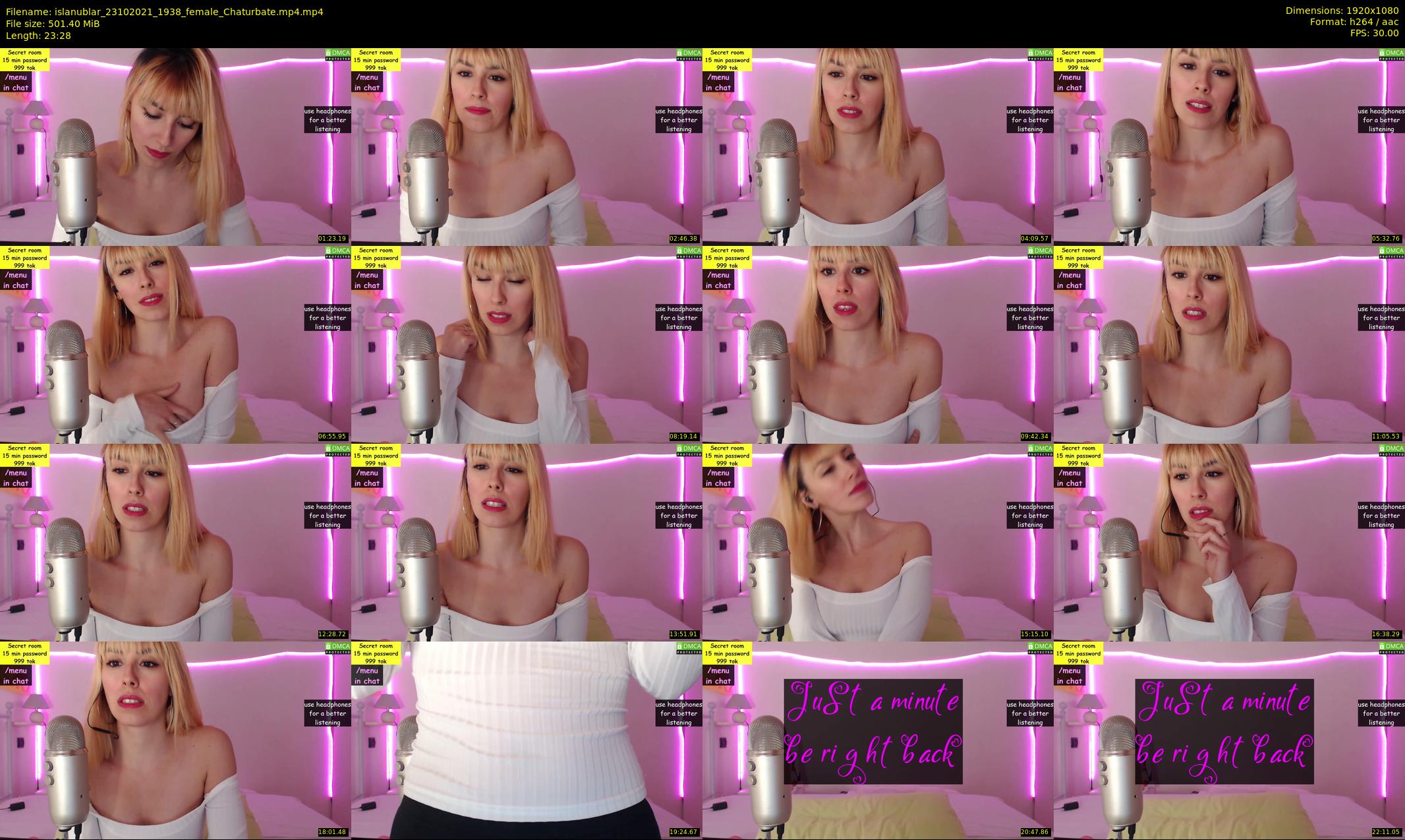 islanublar — 24 minute Chaturbate female cam show recording, 1080p, Oct 23, 2021