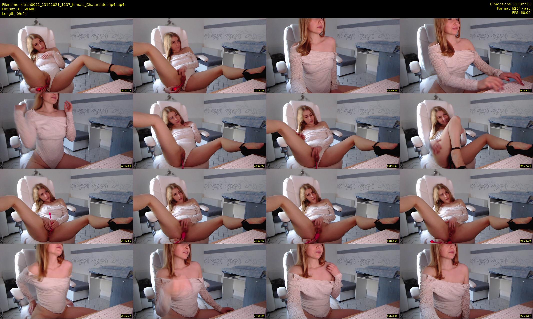 karen0092 — 10 minute Chaturbate female cam show recording, 720p, Oct 23, 2021