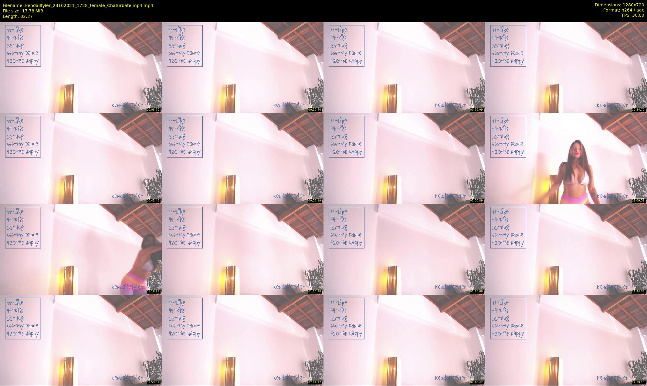 kendalltyler — 3 minute Chaturbate female cam show recording, 720p, Oct 23, 2021