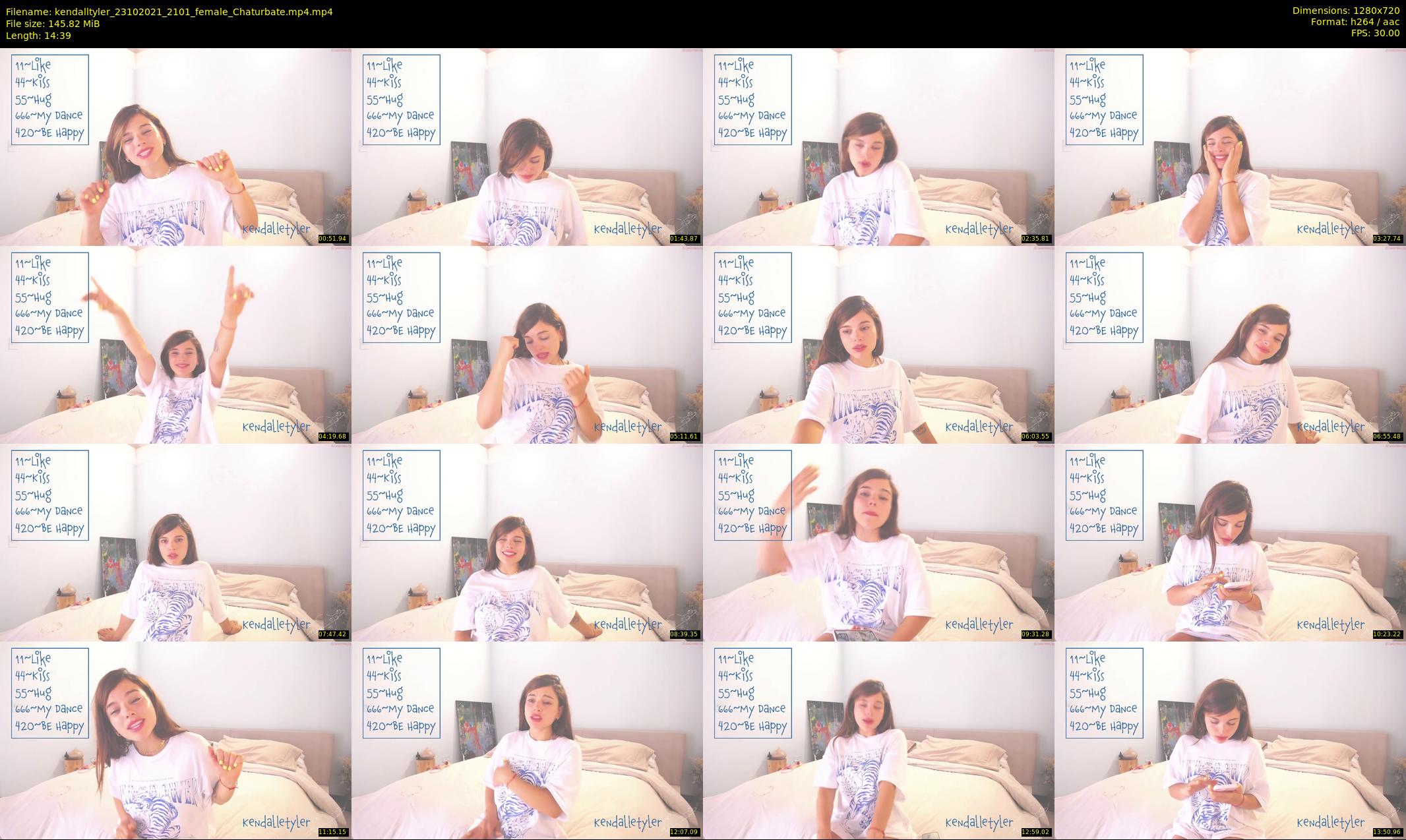 kendalltyler — 15 minute Chaturbate female cam show recording, 720p, Oct 23, 2021