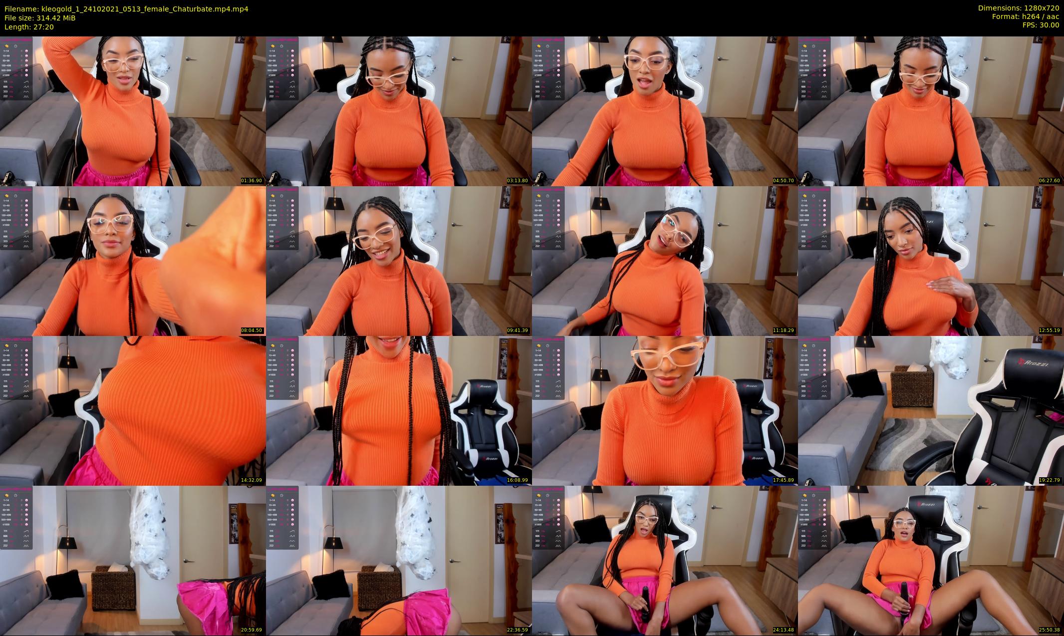kleogold_1 — 28 minute Chaturbate female cam show recording, 720p, Oct 24, 2021