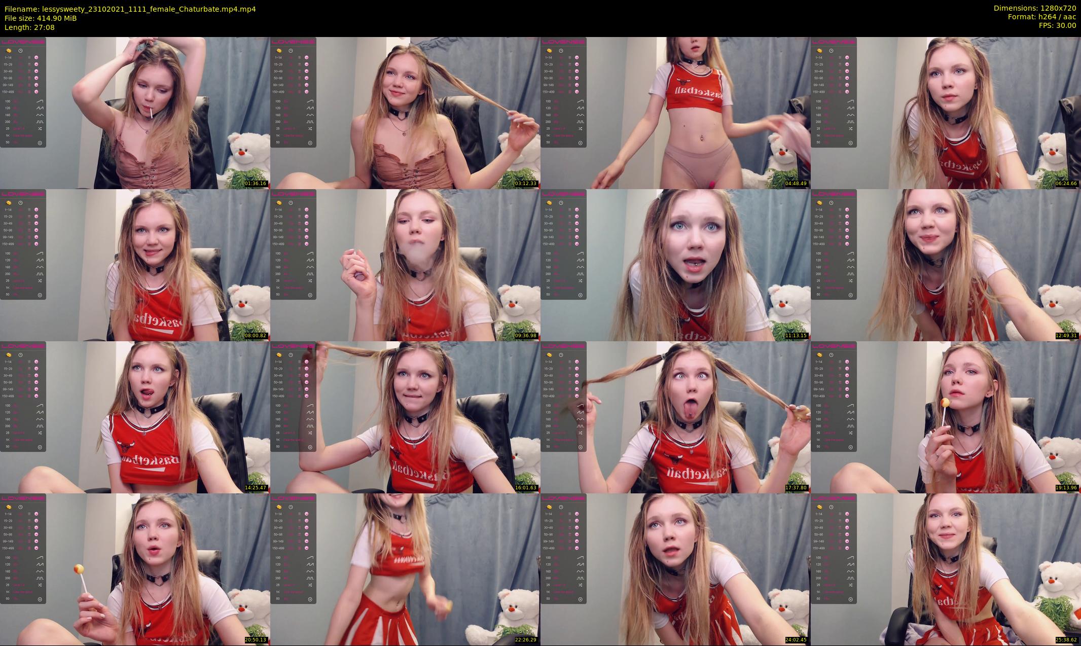 lessysweety — 28 minute Chaturbate female cam show recording, 720p, Oct 23, 2021