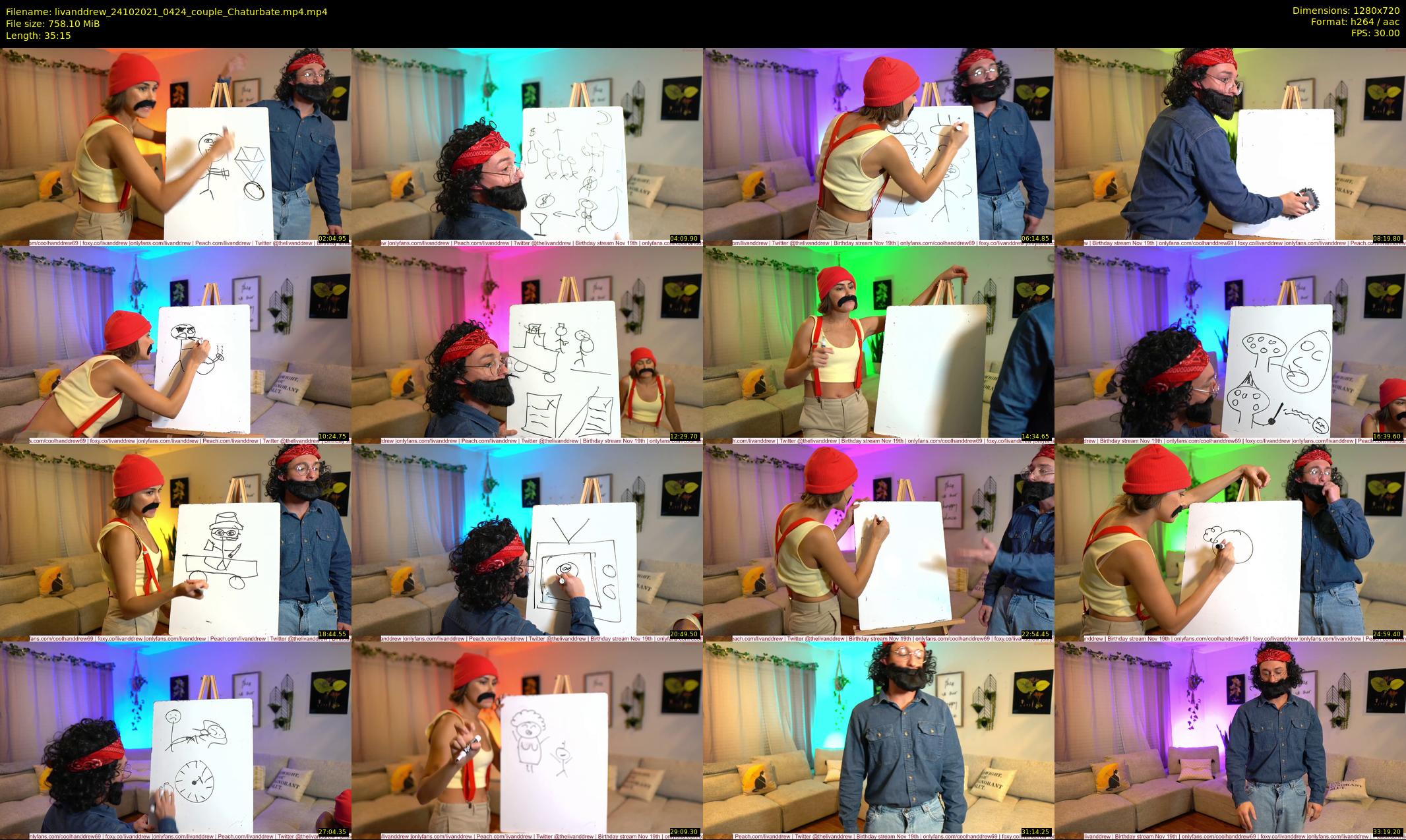 livanddrew — 36 minute Chaturbate couple cam show recording, 720p, Oct 24, 2021