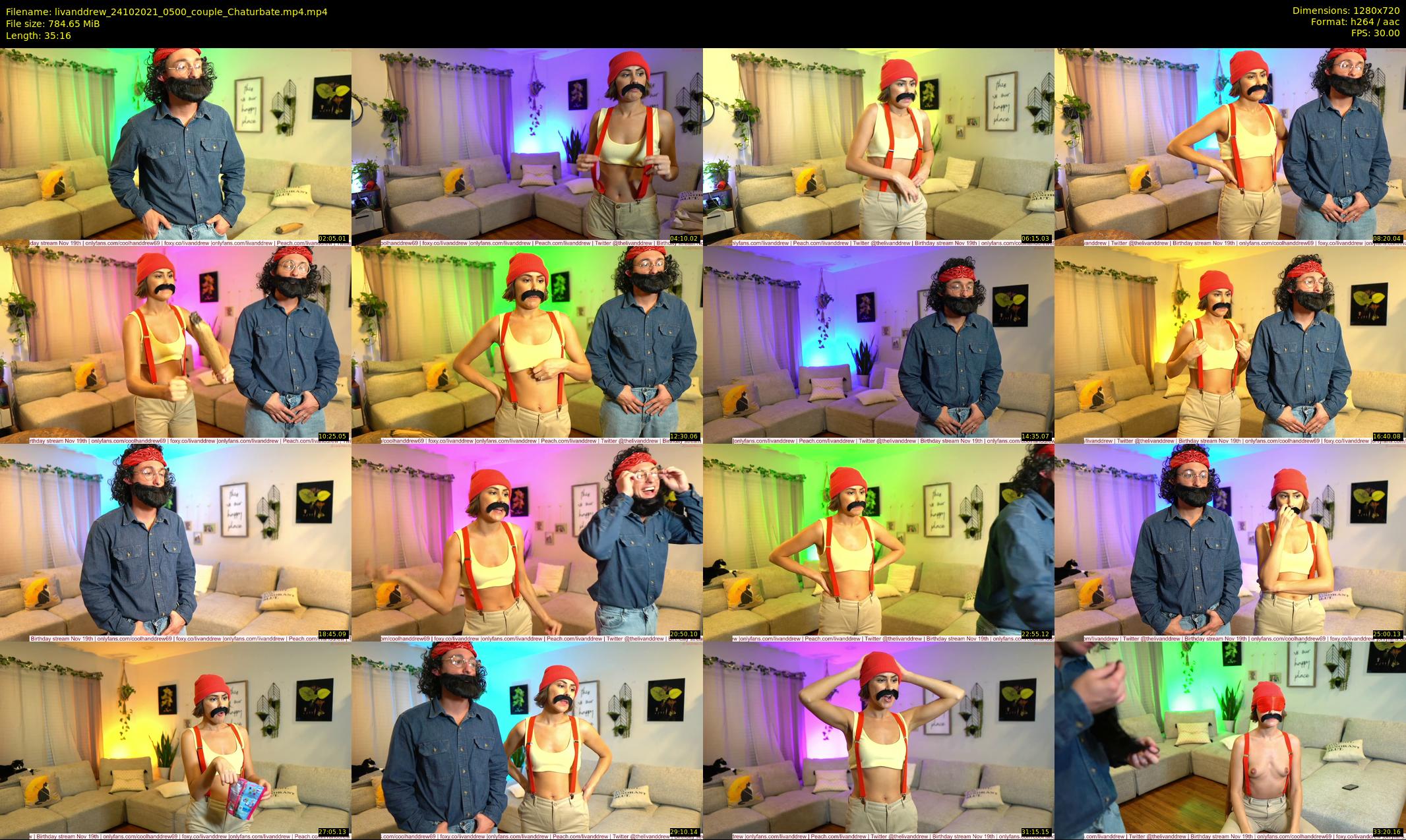 livanddrew — 36 minute Chaturbate couple cam show recording, 720p, Oct 24, 2021
