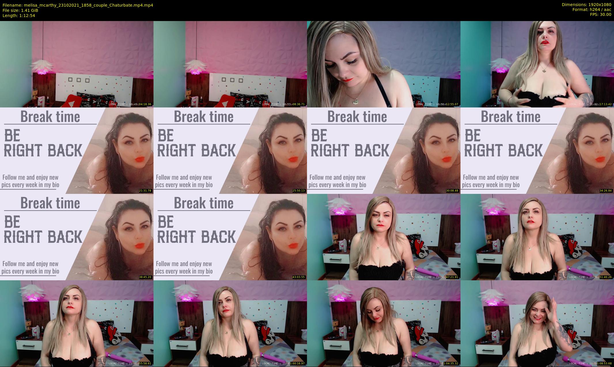 melisa_mcarthy — 73 minute Chaturbate couple cam show recording, 1080p, Oct 23, 2021