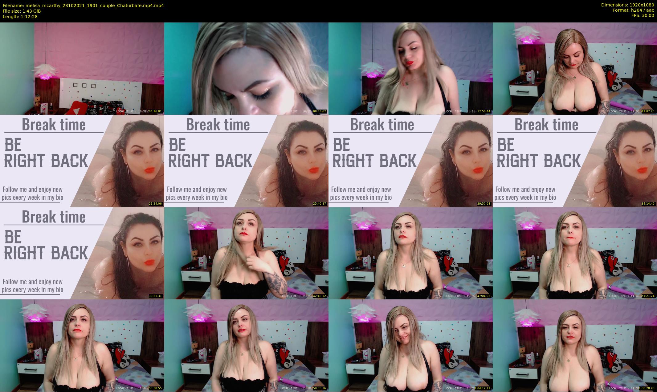 melisa_mcarthy — 73 minute Chaturbate couple cam show recording, 1080p, Oct 23, 2021
