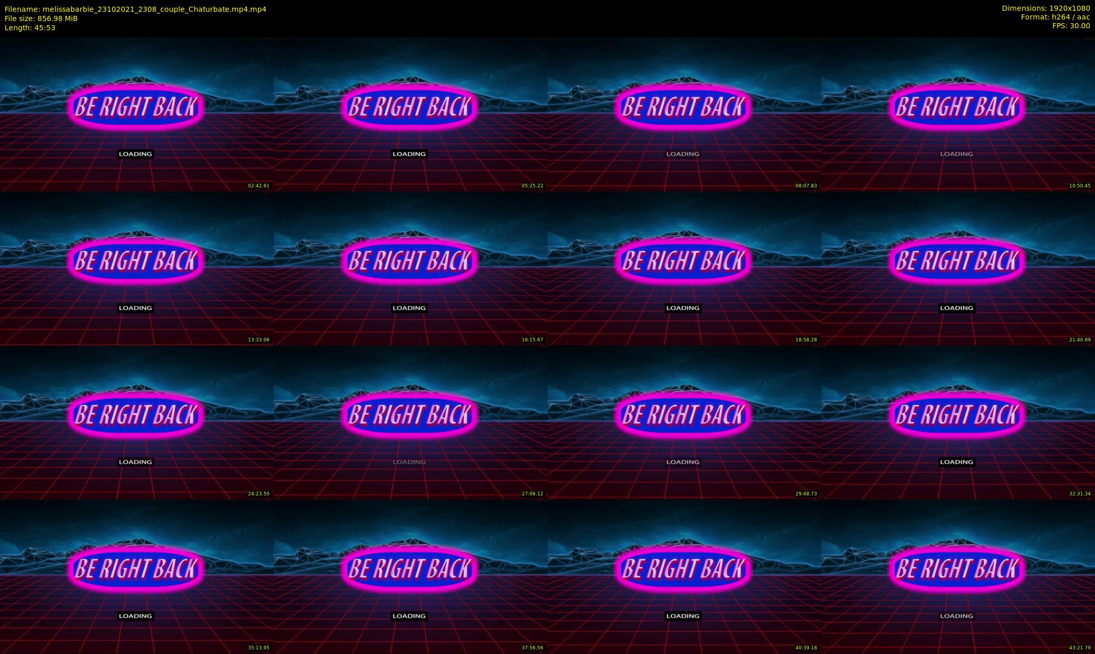 melissabarbie — 46 minute Chaturbate couple cam show recording, 1080p, Oct 23, 2021