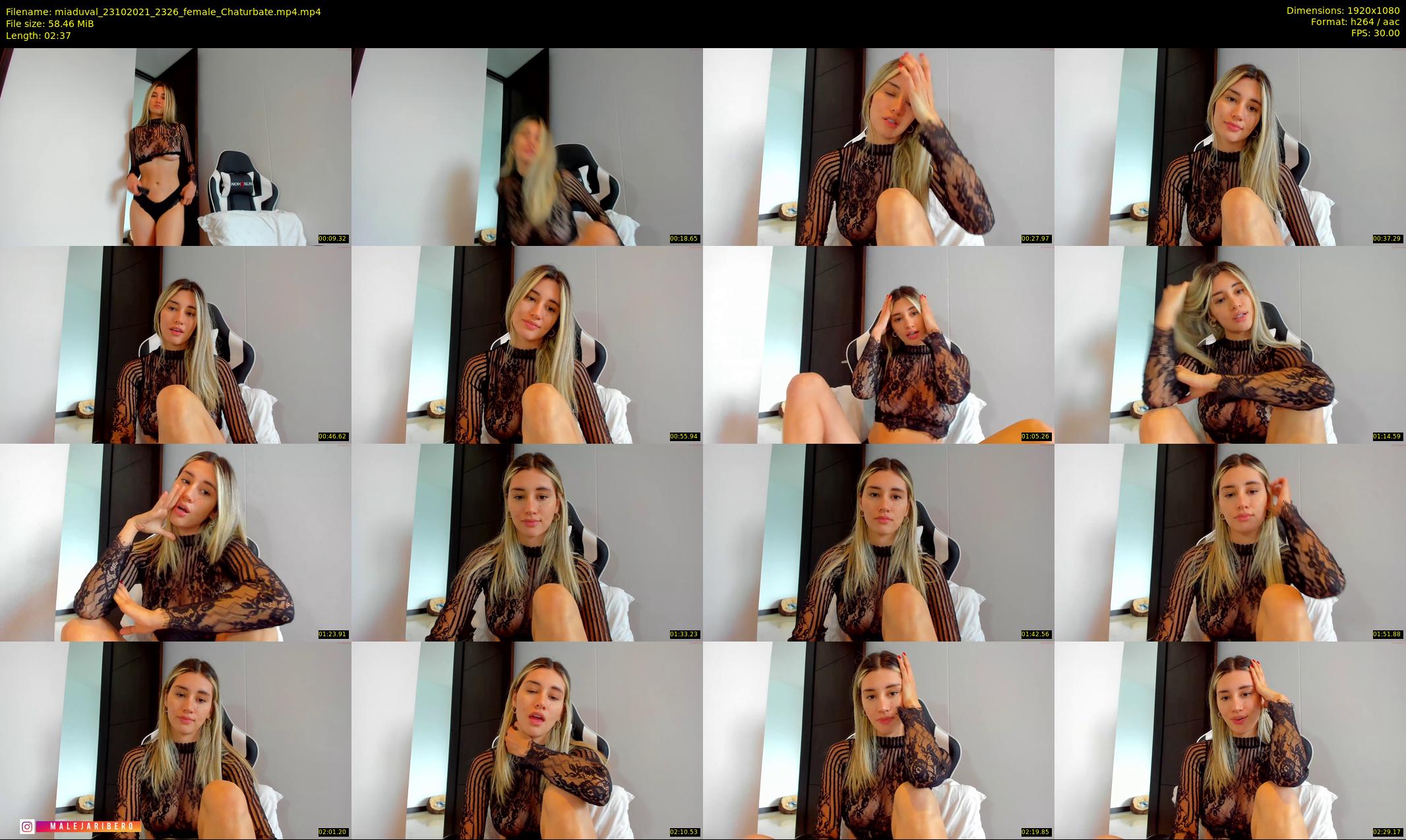 miaduval — 3 minute Chaturbate female cam show recording, 1080p, Oct 23, 2021