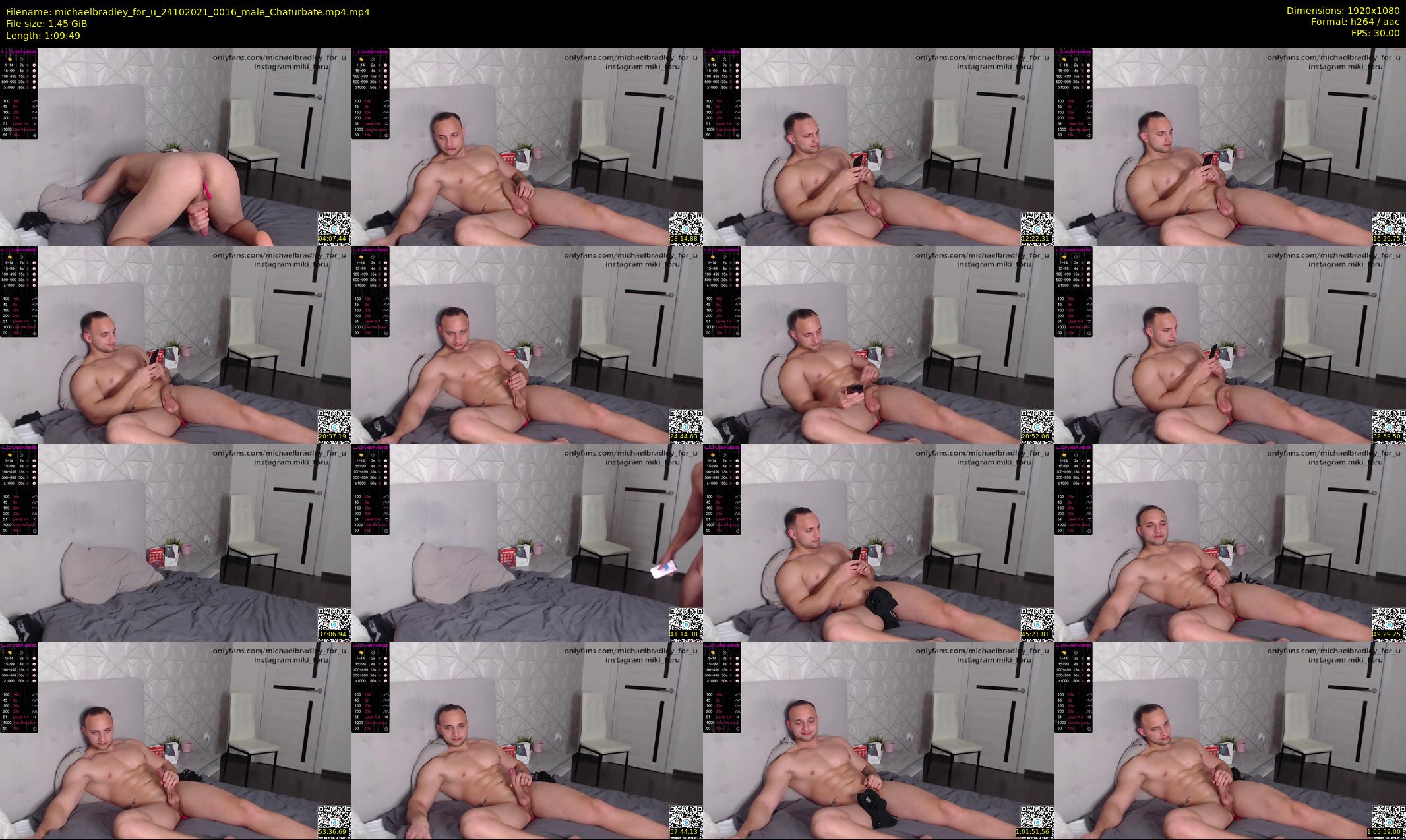 michaelbradley_for_u — 70 minute Chaturbate male cam show recording, 1080p, Oct 24, 2021