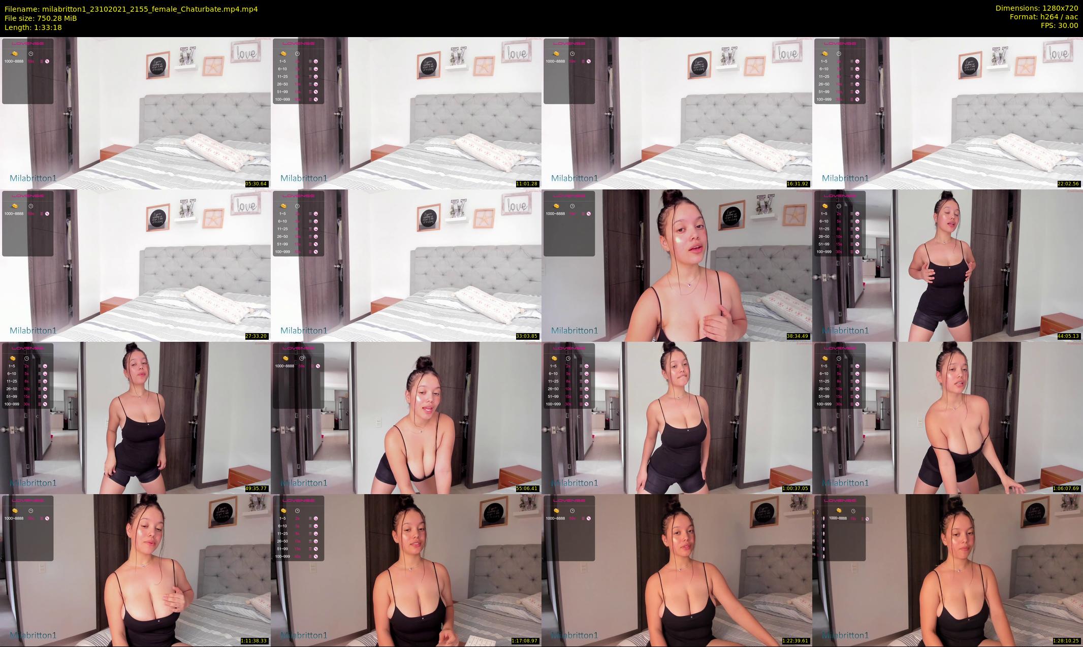milabritton1 — 94 minute Chaturbate female cam show recording, 720p, Oct 23, 2021