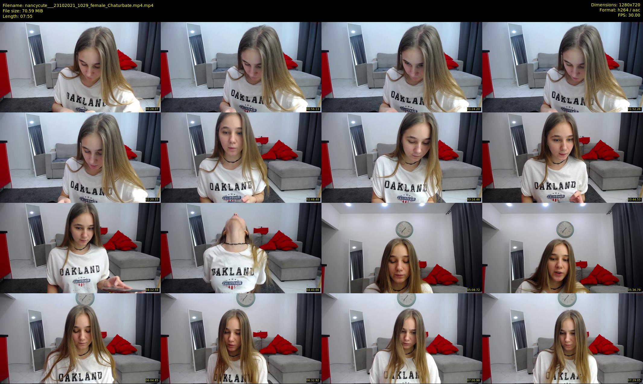 nancycute__ — 8 minute Chaturbate female cam show recording, 720p, Oct 23, 2021