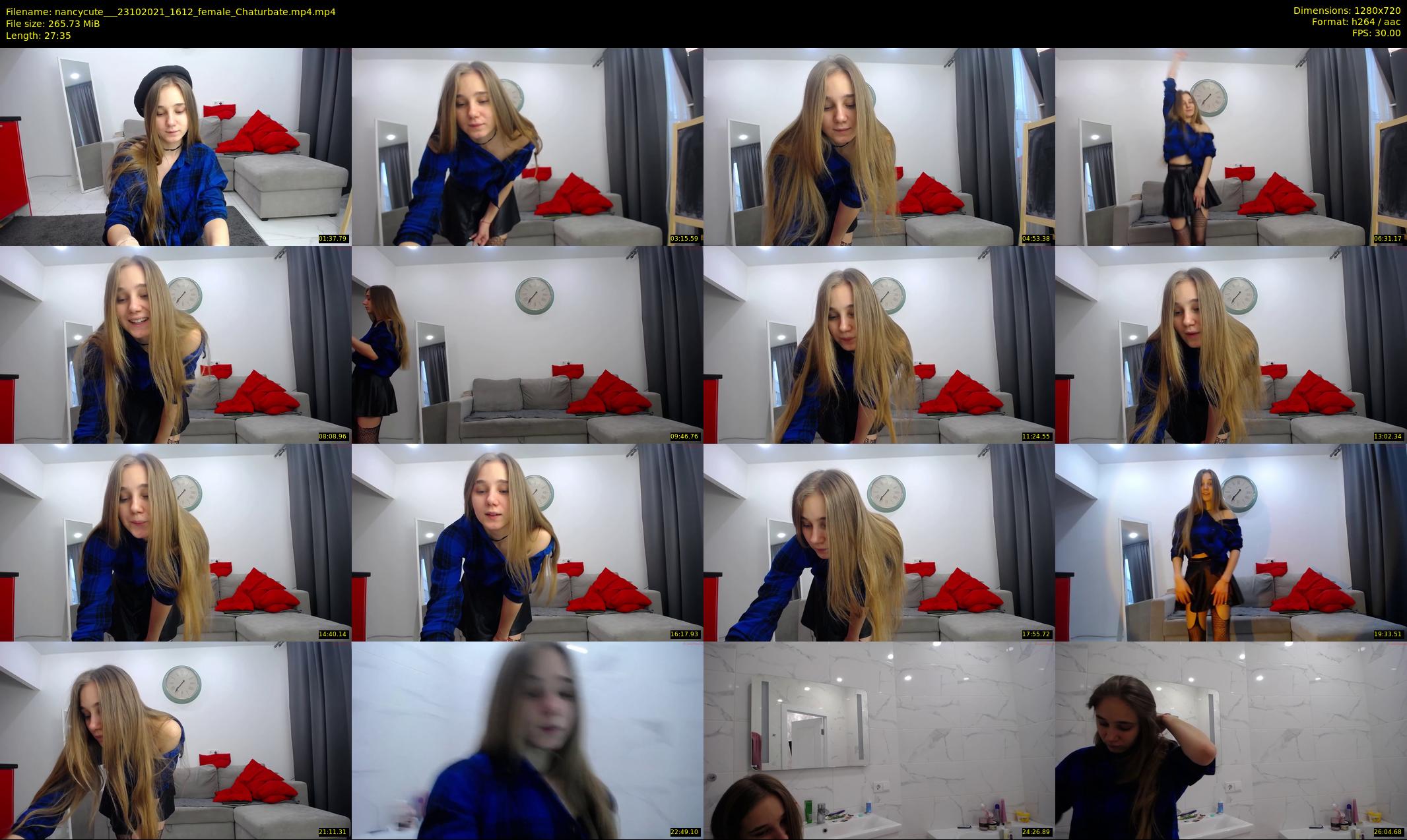 nancycute__ — 28 minute Chaturbate female cam show recording, 720p, Oct 23, 2021