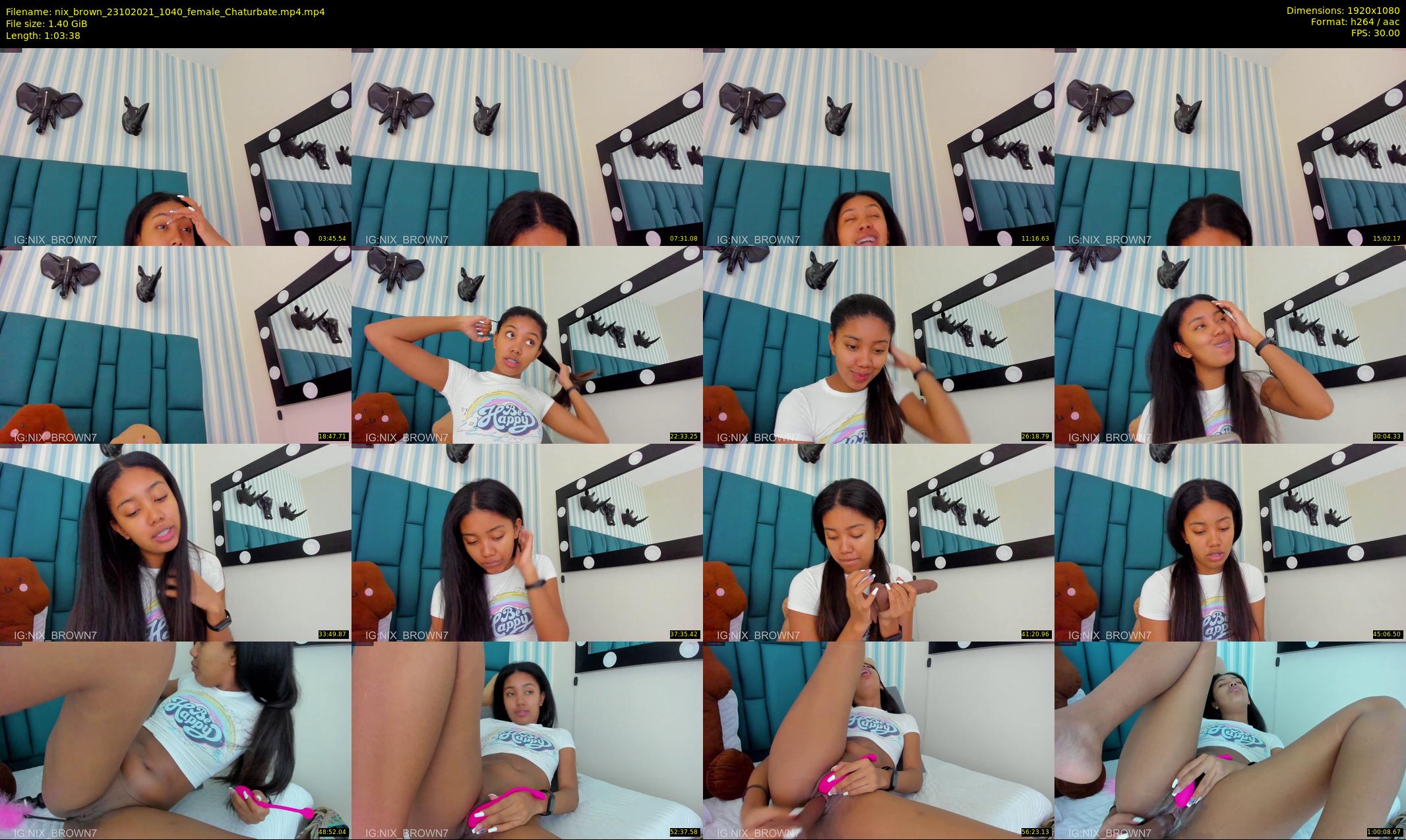 nix_brown — 64 minute Chaturbate female cam show recording, 1080p, Oct 23, 2021