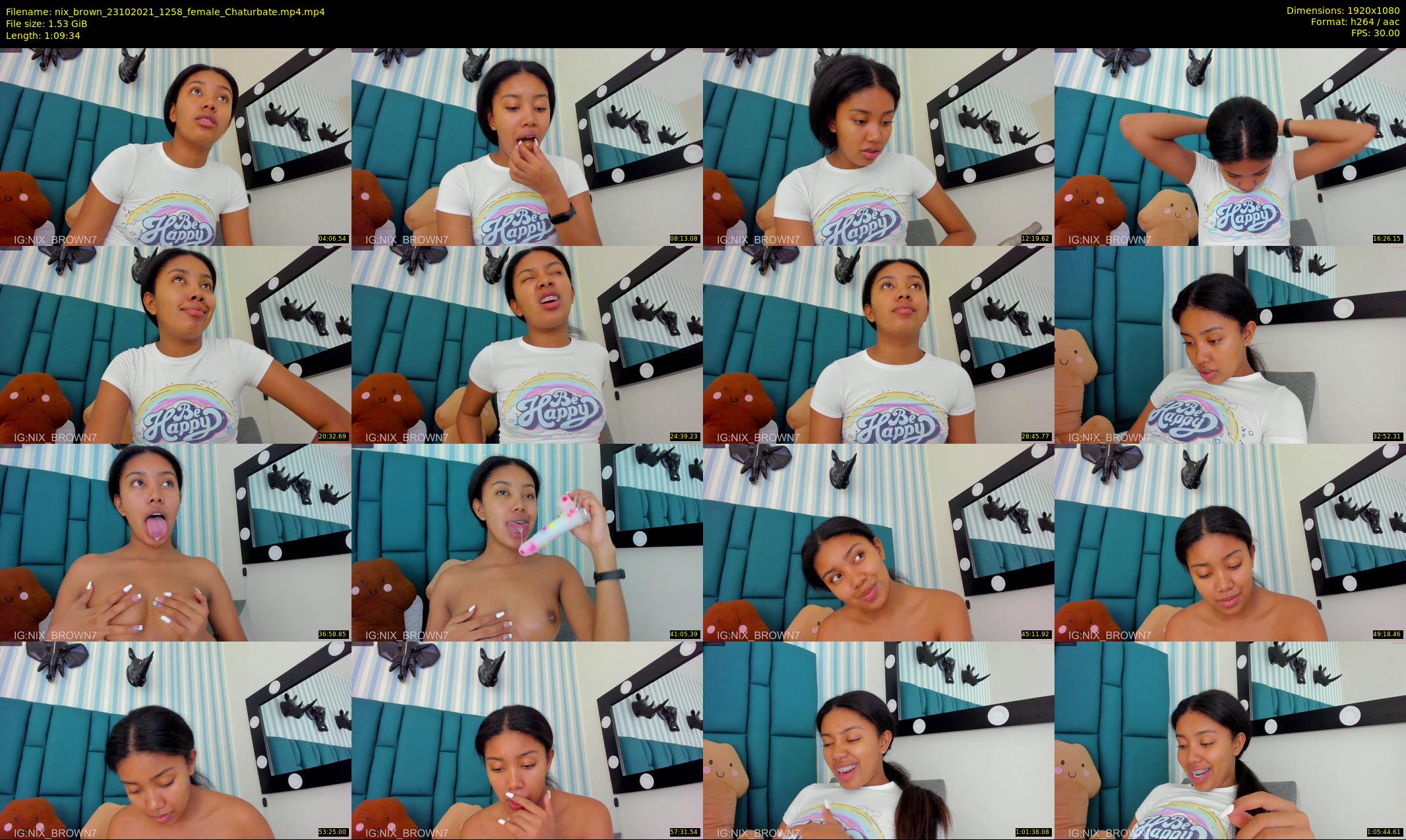 nix_brown — 70 minute Chaturbate female cam show recording, 1080p, Oct 23, 2021