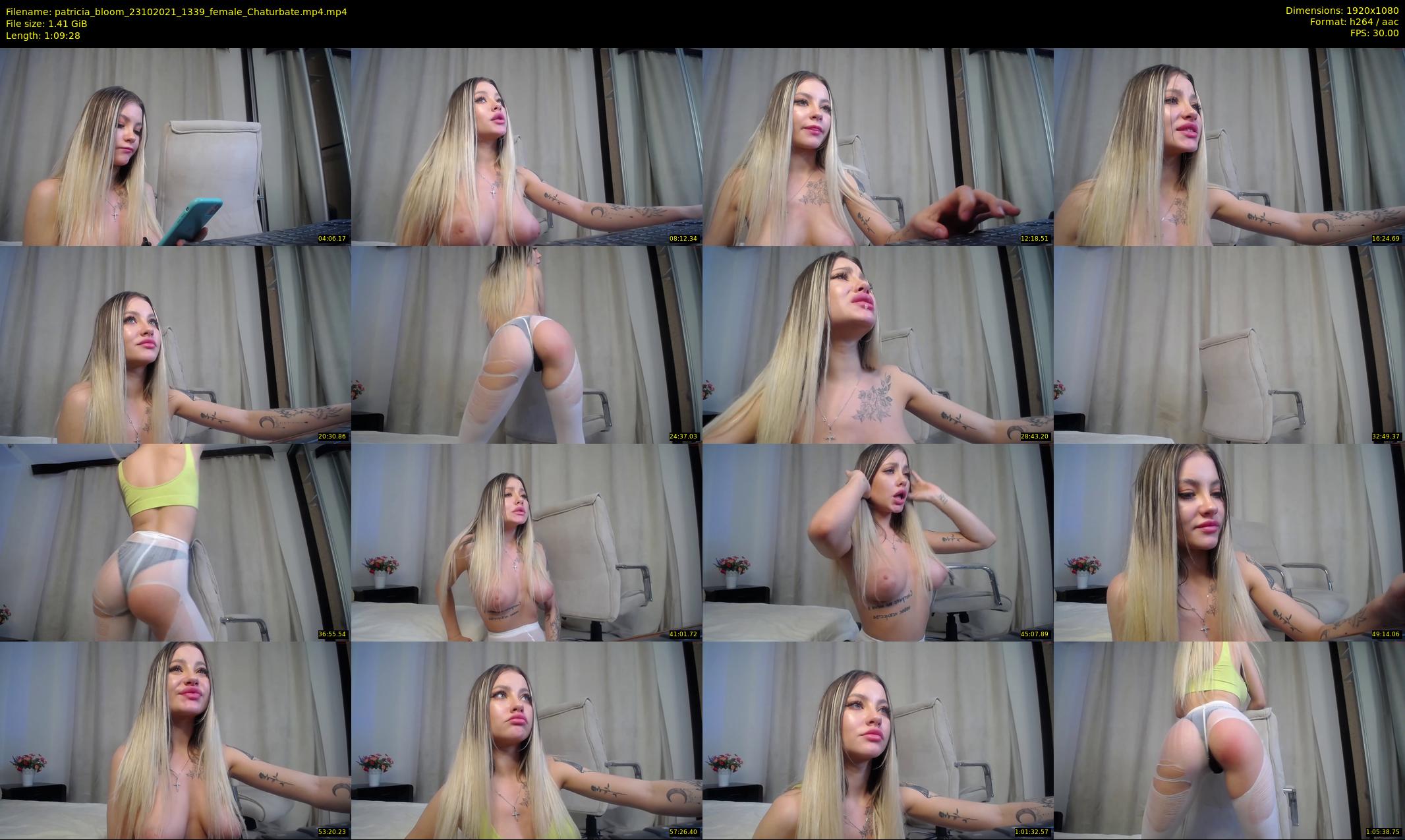 patricia_bloom — 70 minute Chaturbate female cam show recording, 1080p, Oct 23, 2021