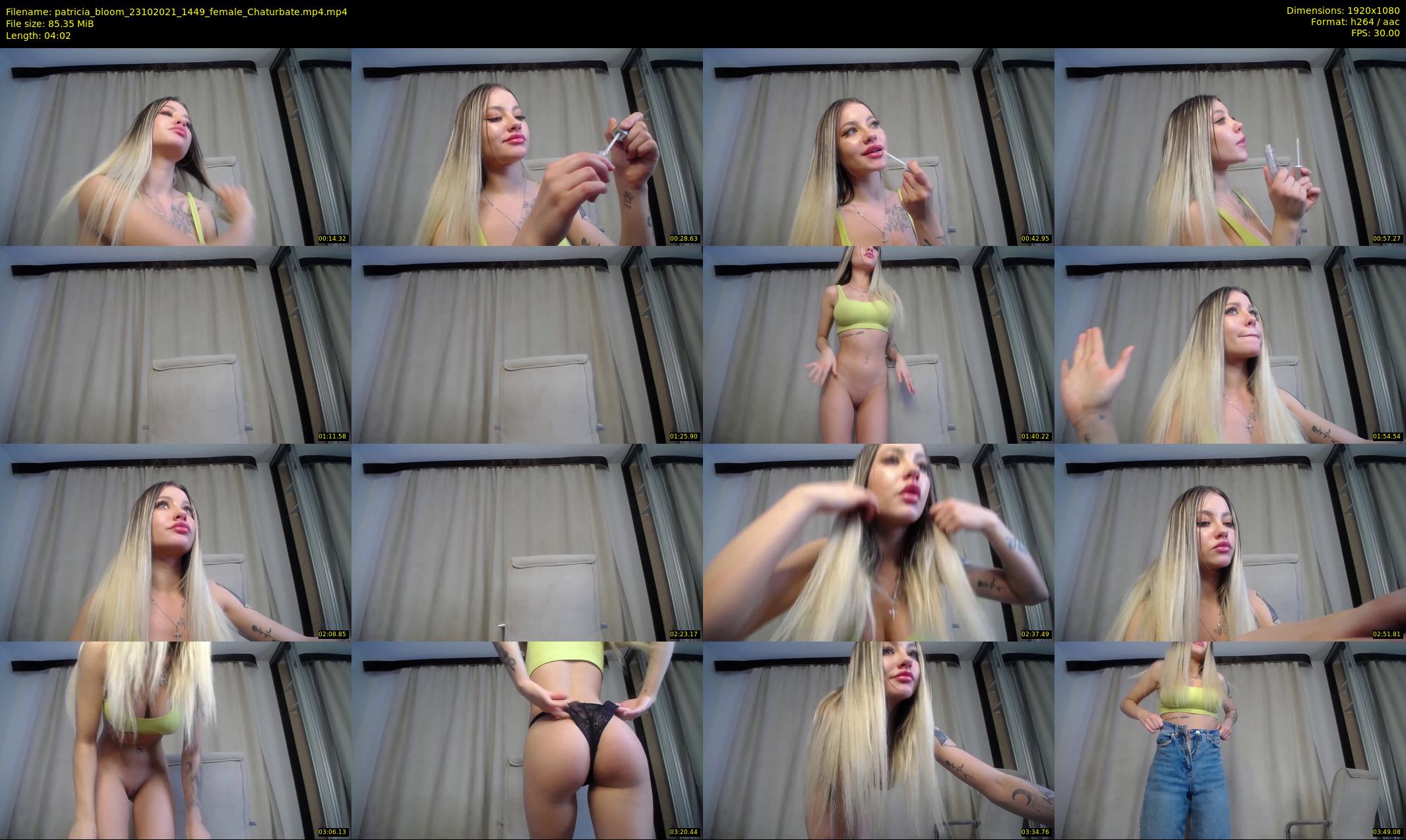 patricia_bloom — 5 minute Chaturbate female cam show recording, 1080p, Oct 23, 2021