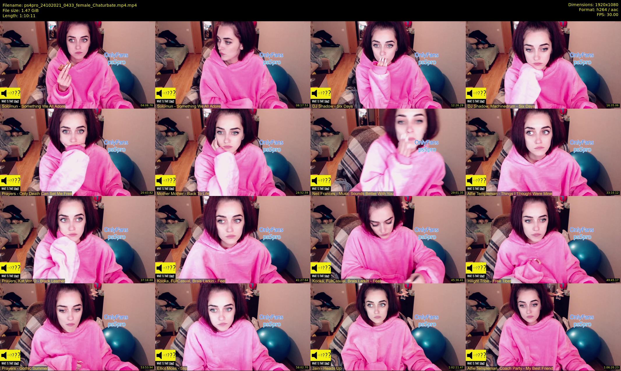 ps4pro — 71 minute Chaturbate female cam show recording, 1080p, Oct 24, 2021