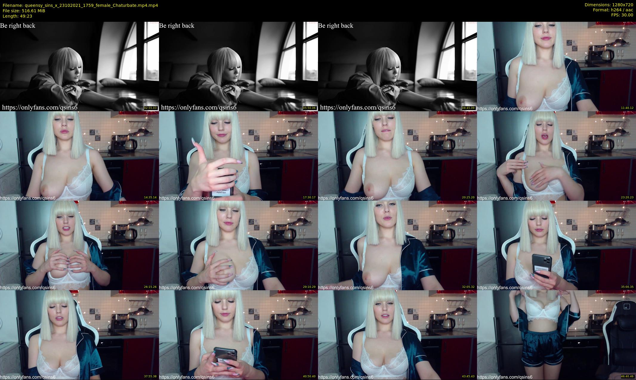 queensy_sins_x — 50 minute Chaturbate female cam show recording, 720p, Oct 23, 2021