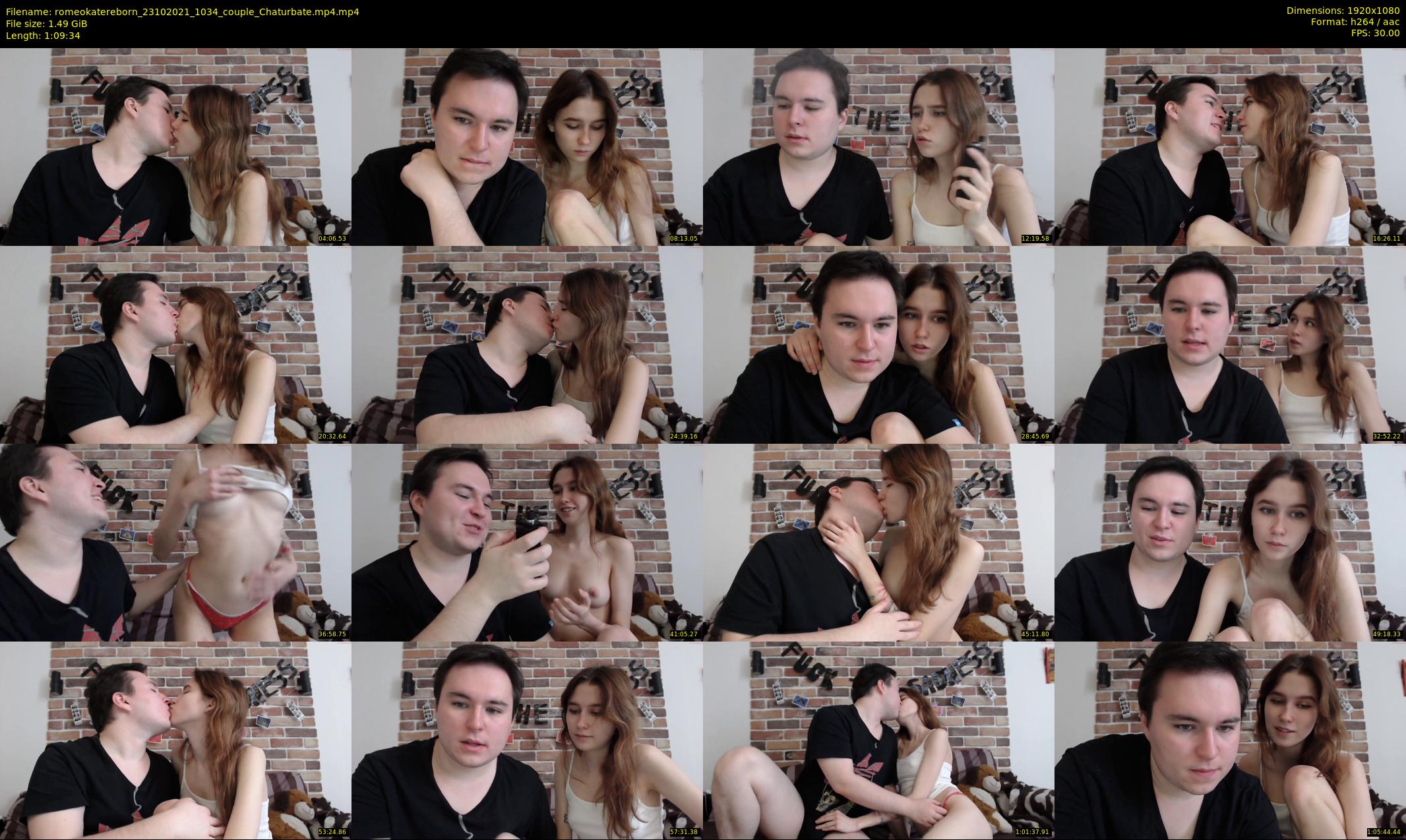 romeokatereborn — 70 minute Chaturbate couple cam show recording, 1080p, Oct 23, 2021