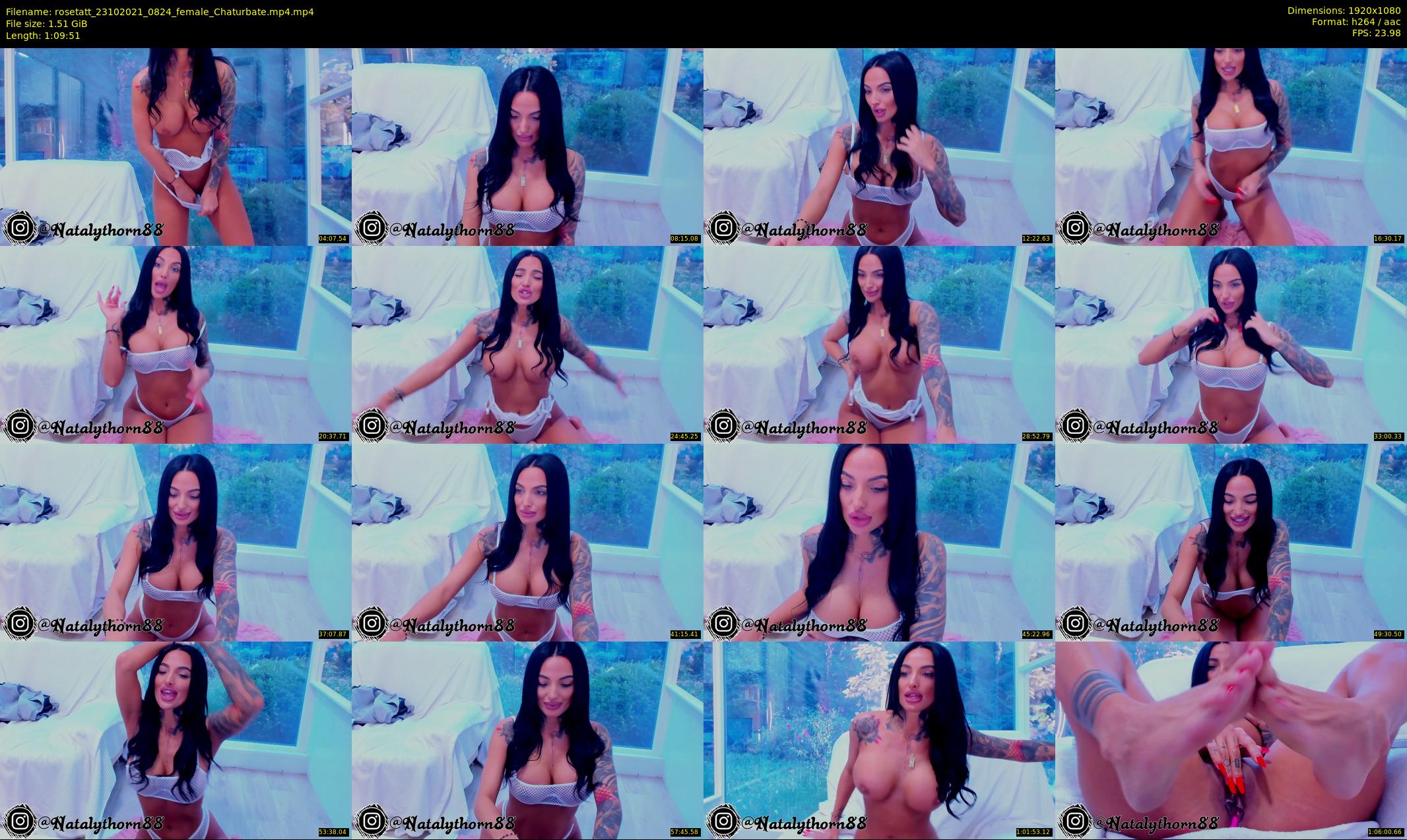 rosetatt — 70 minute Chaturbate female cam show recording, 1080p, Oct 23, 2021