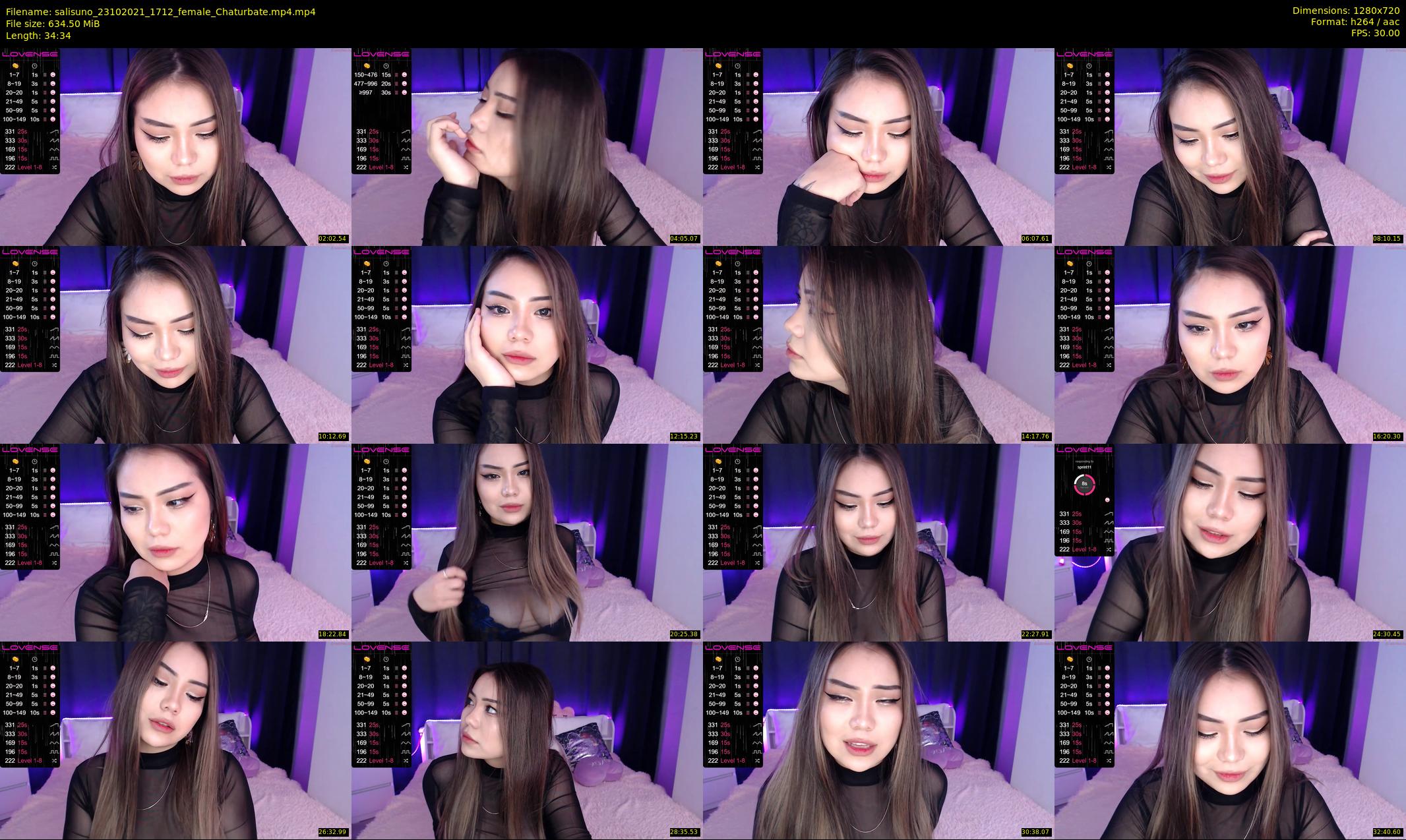 salisuno — 35 minute Chaturbate female cam show recording, 720p, Oct 23, 2021