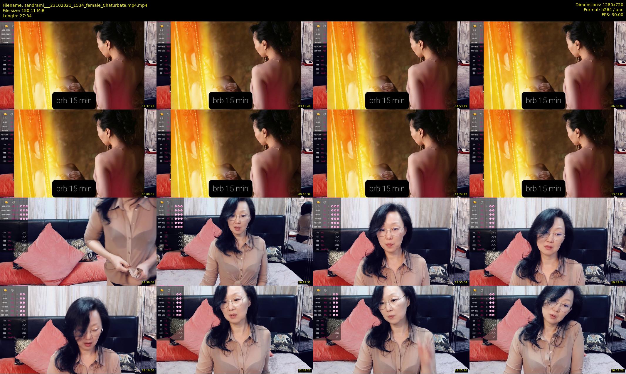 sandrami__ — 28 minute Chaturbate female cam show recording, 720p, Oct 23, 2021