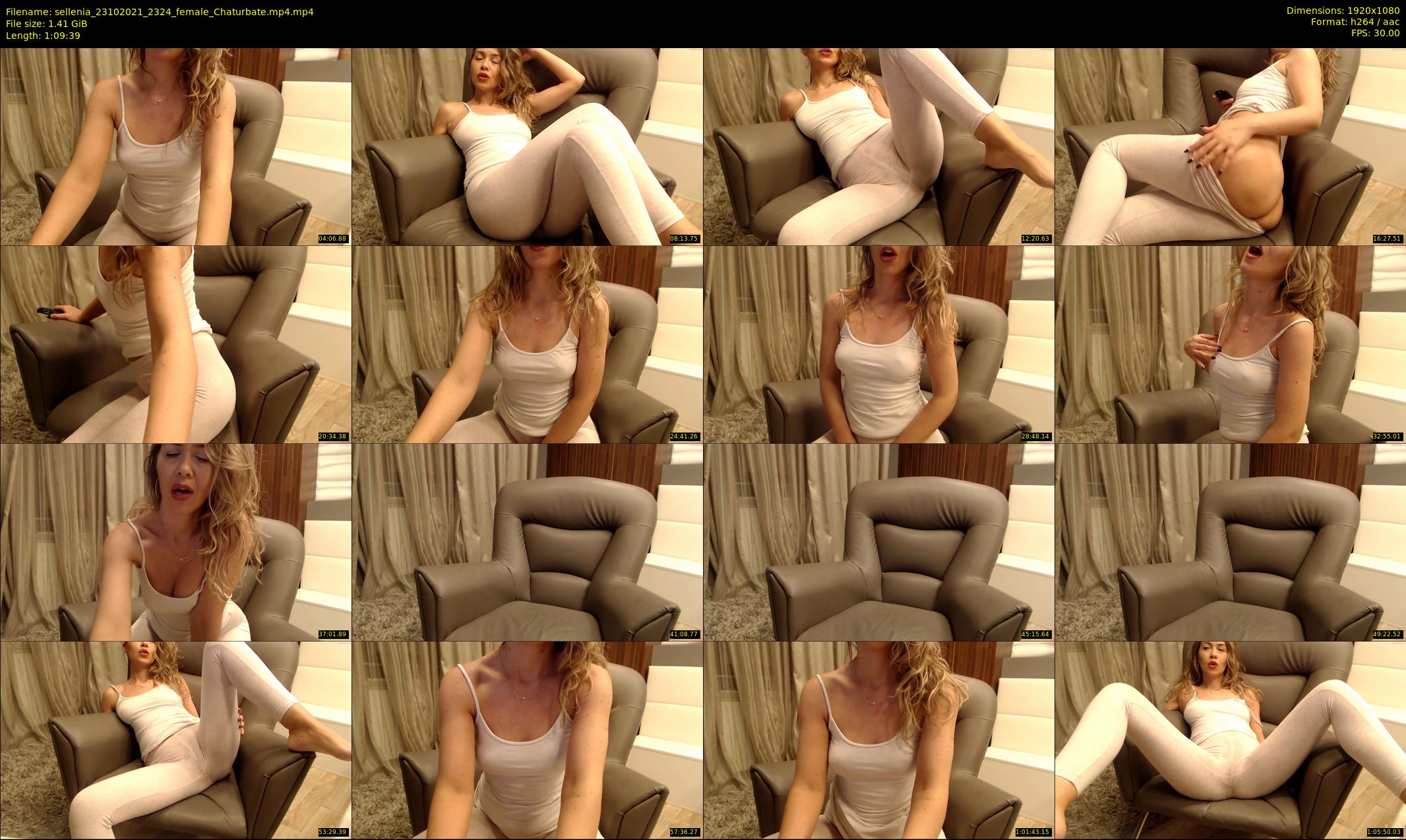 sellenia — 70 minute Chaturbate female cam show recording, 1080p, Oct 23, 2021