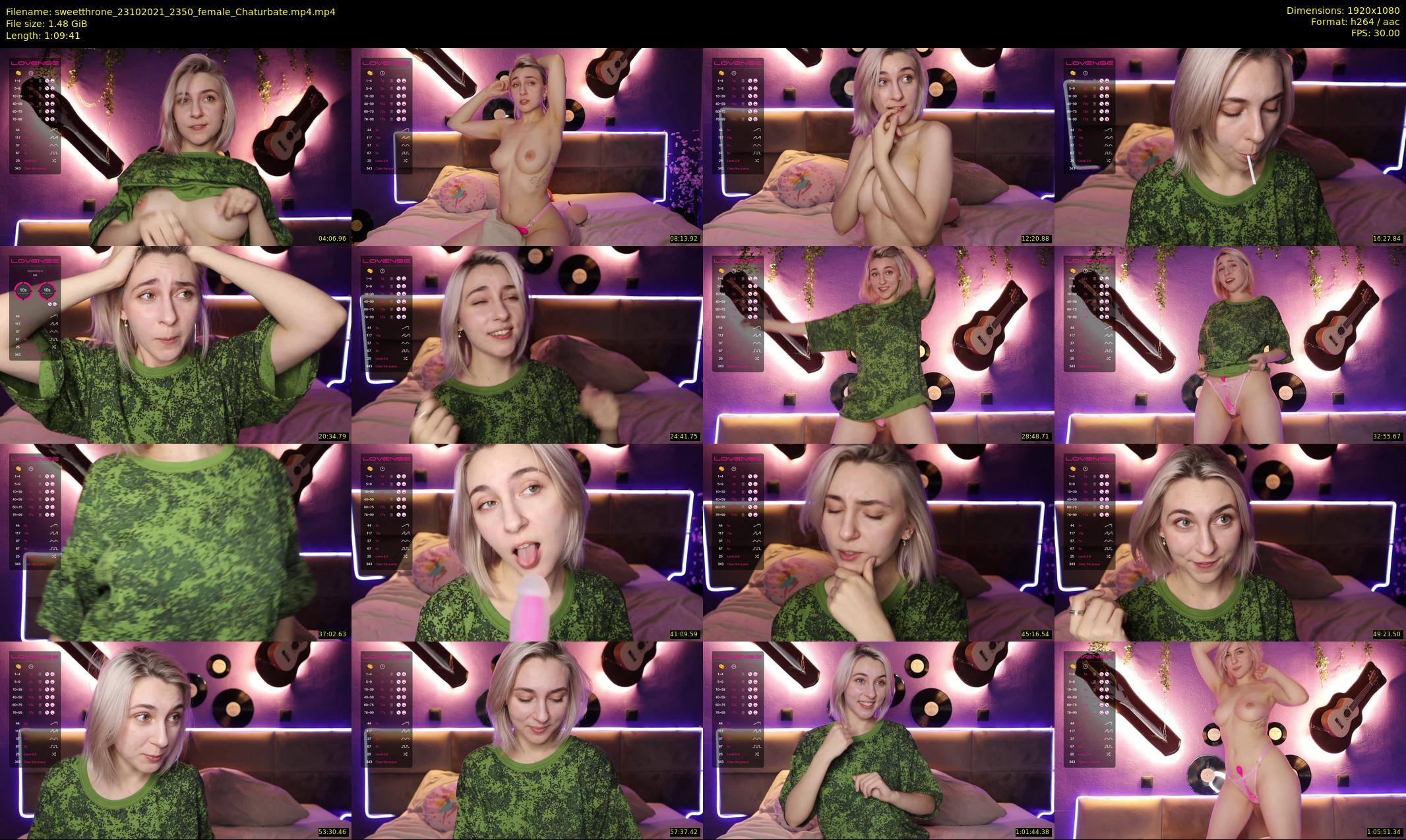 sweetthrone — 70 minute Chaturbate couple cam show recording, 1080p, Oct 23, 2021