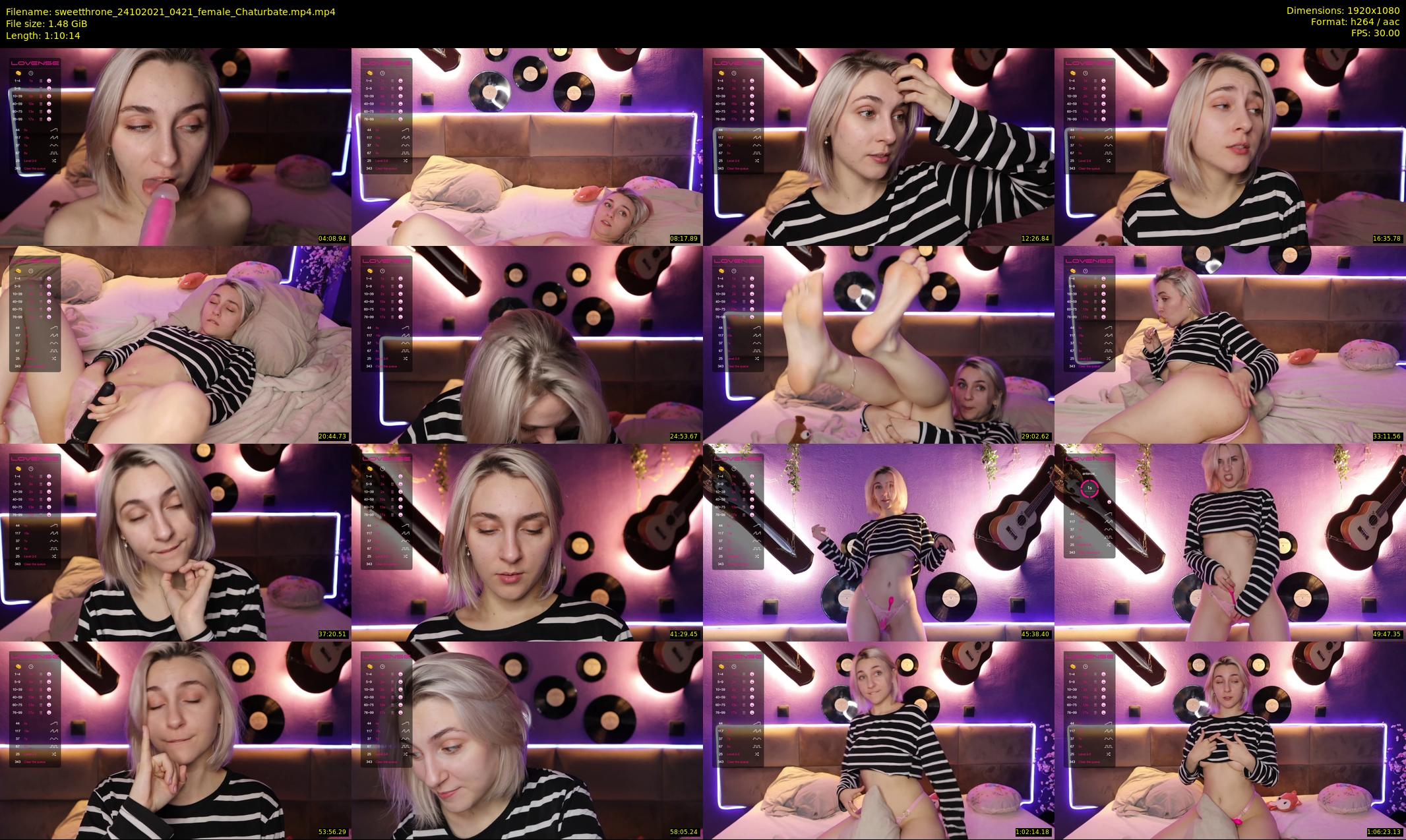 sweetthrone — 71 minute Chaturbate couple cam show recording, 1080p, Oct 24, 2021