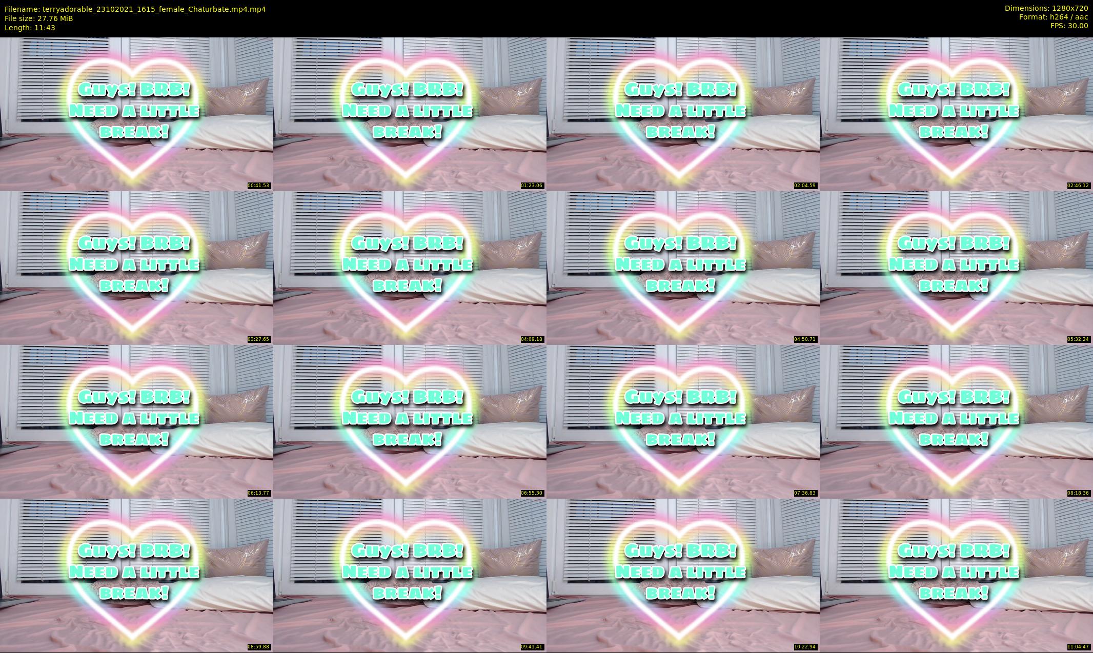 terryadorable — 12 minute Chaturbate female cam show recording, 720p, Oct 23, 2021