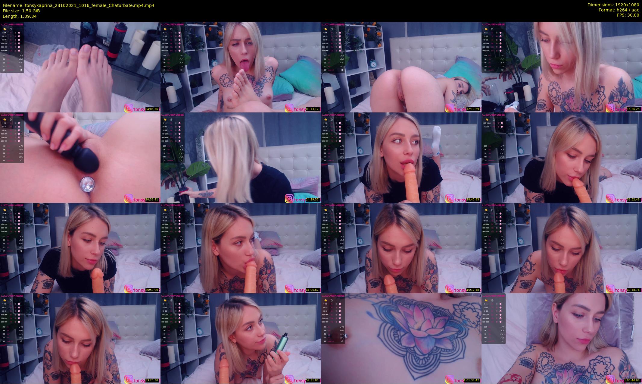 tonsykaprina — 70 minute Chaturbate couple cam show recording, 1080p, Oct 23, 2021