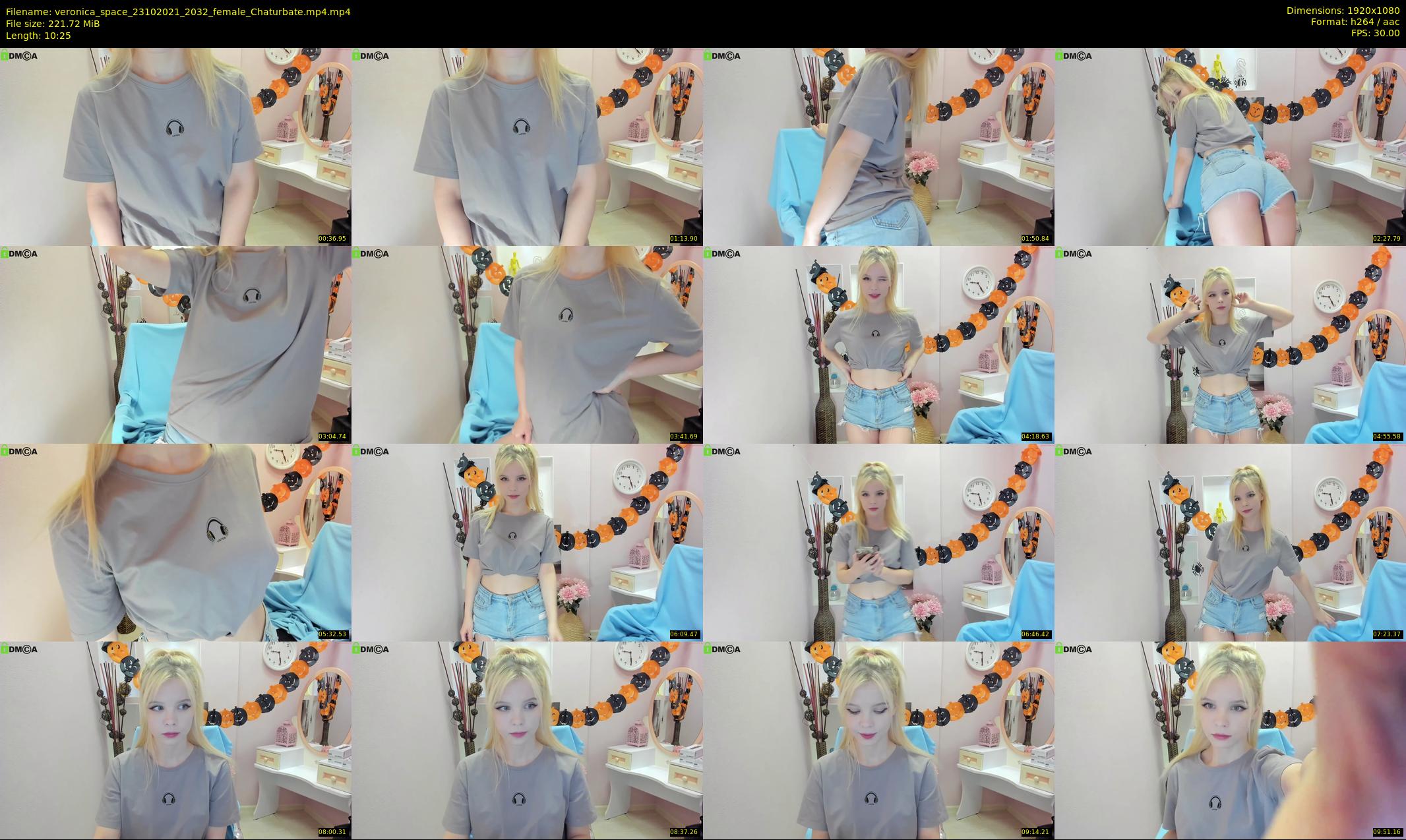 veronica_space — 11 minute Chaturbate female cam show recording, 1080p, Oct 23, 2021