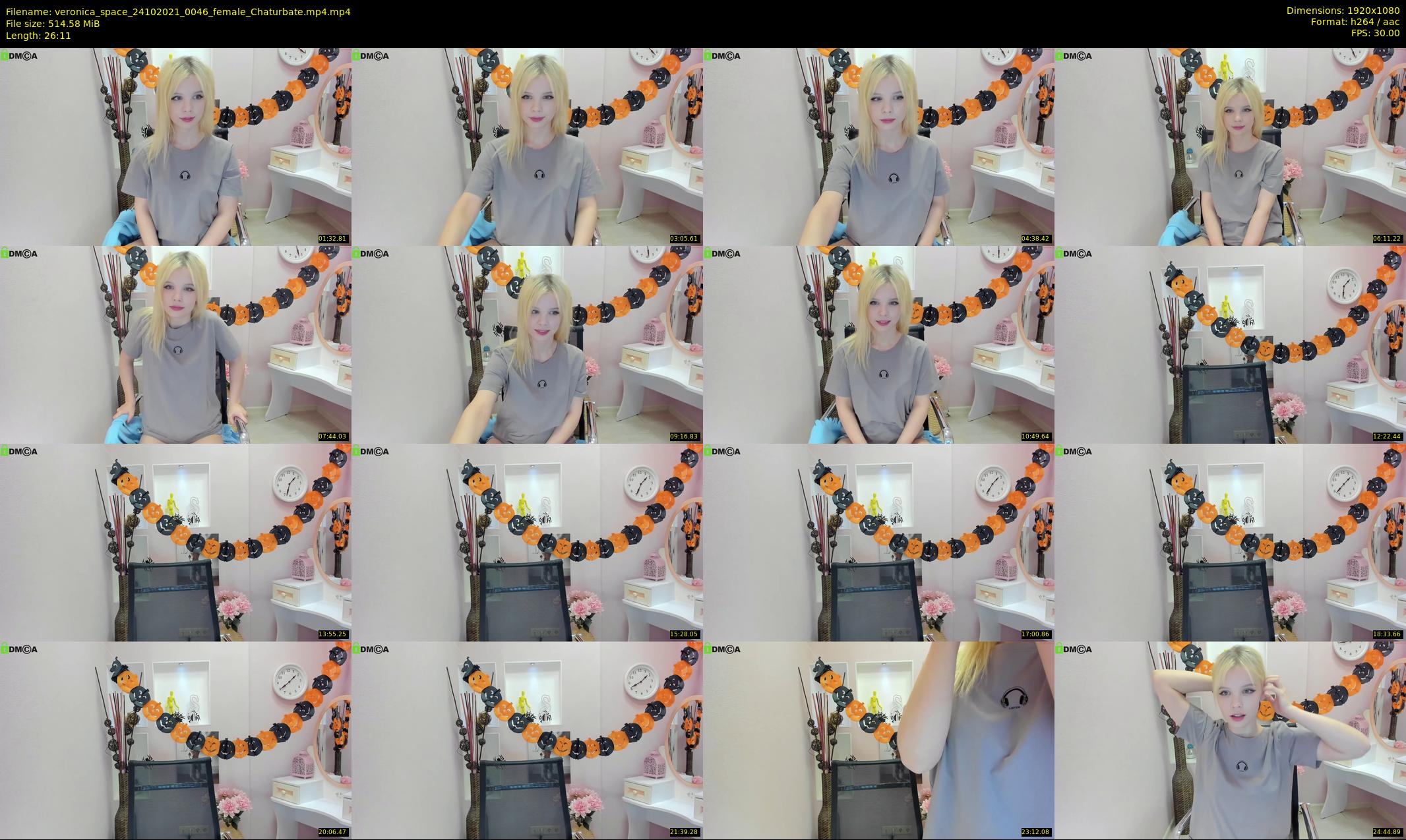 veronica_space — 27 minute Chaturbate female cam show recording, 1080p, Oct 24, 2021