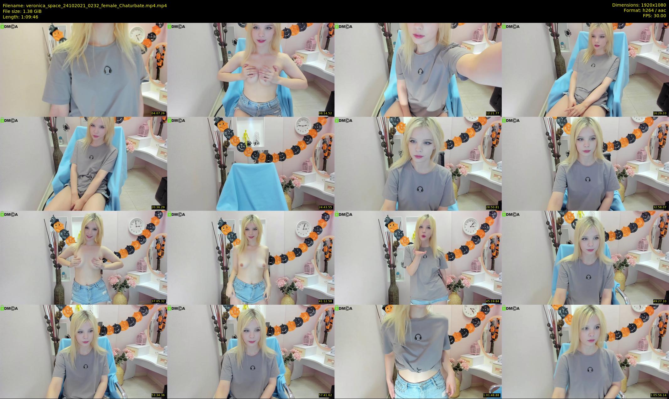 veronica_space — 70 minute Chaturbate female cam show recording, 1080p, Oct 24, 2021