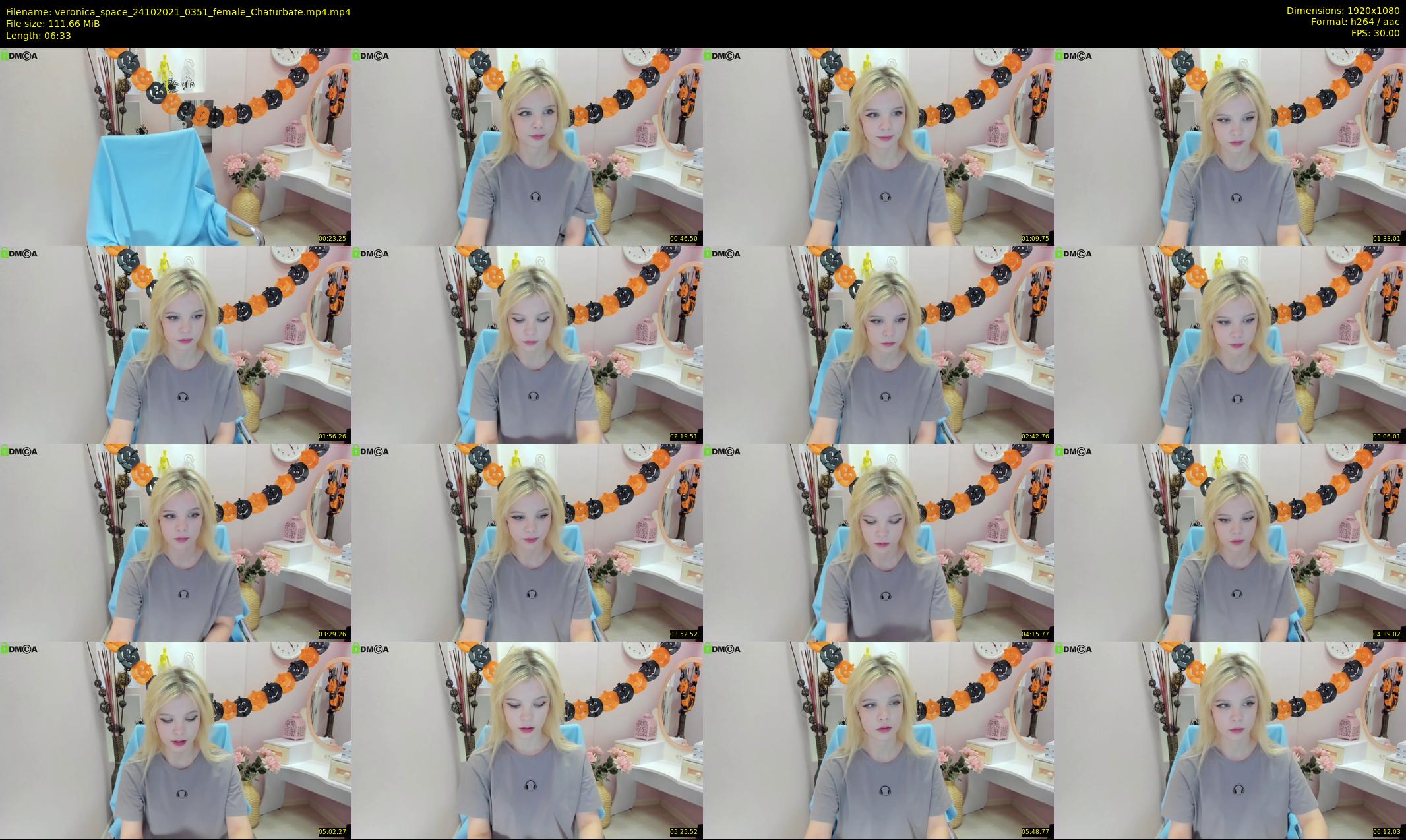 veronica_space — 7 minute Chaturbate female cam show recording, 1080p, Oct 24, 2021